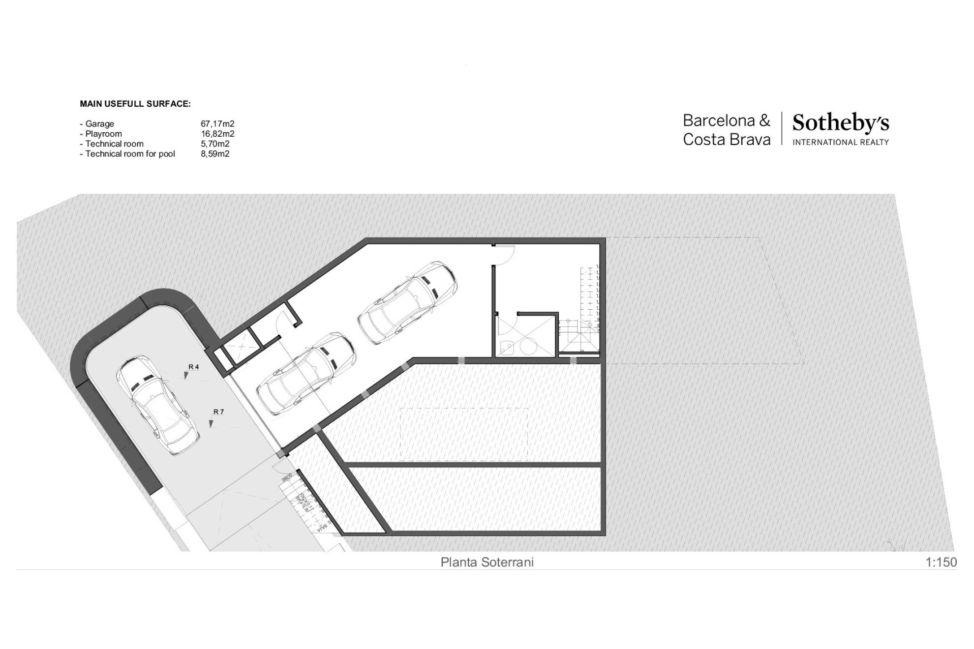 House under construction of minimalist design with sea views in Cabrils 
