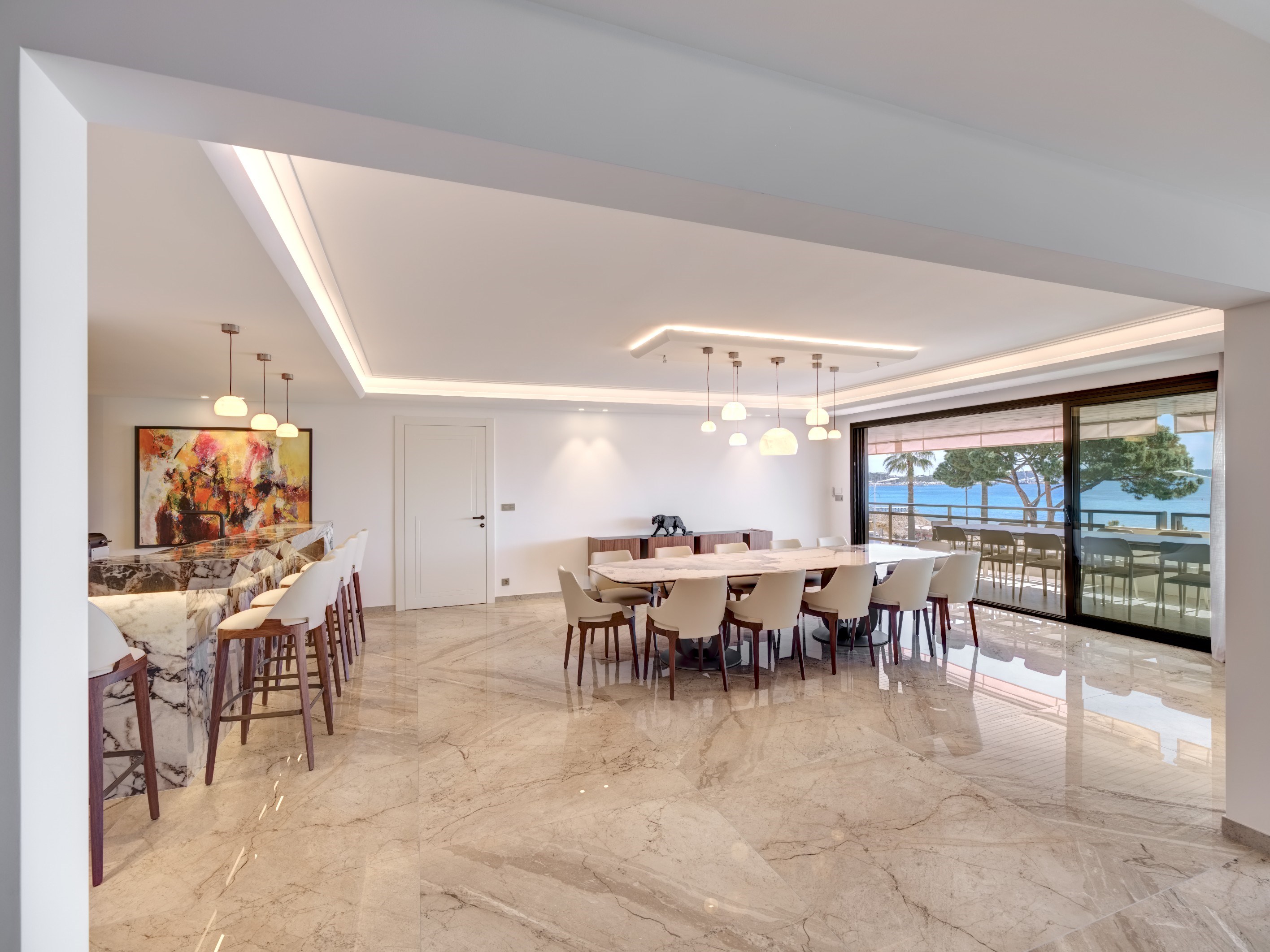  Cannes Croisette luxury apartment 324 sqm panoramic sea view 5 bedroom terrace … - 物件實景