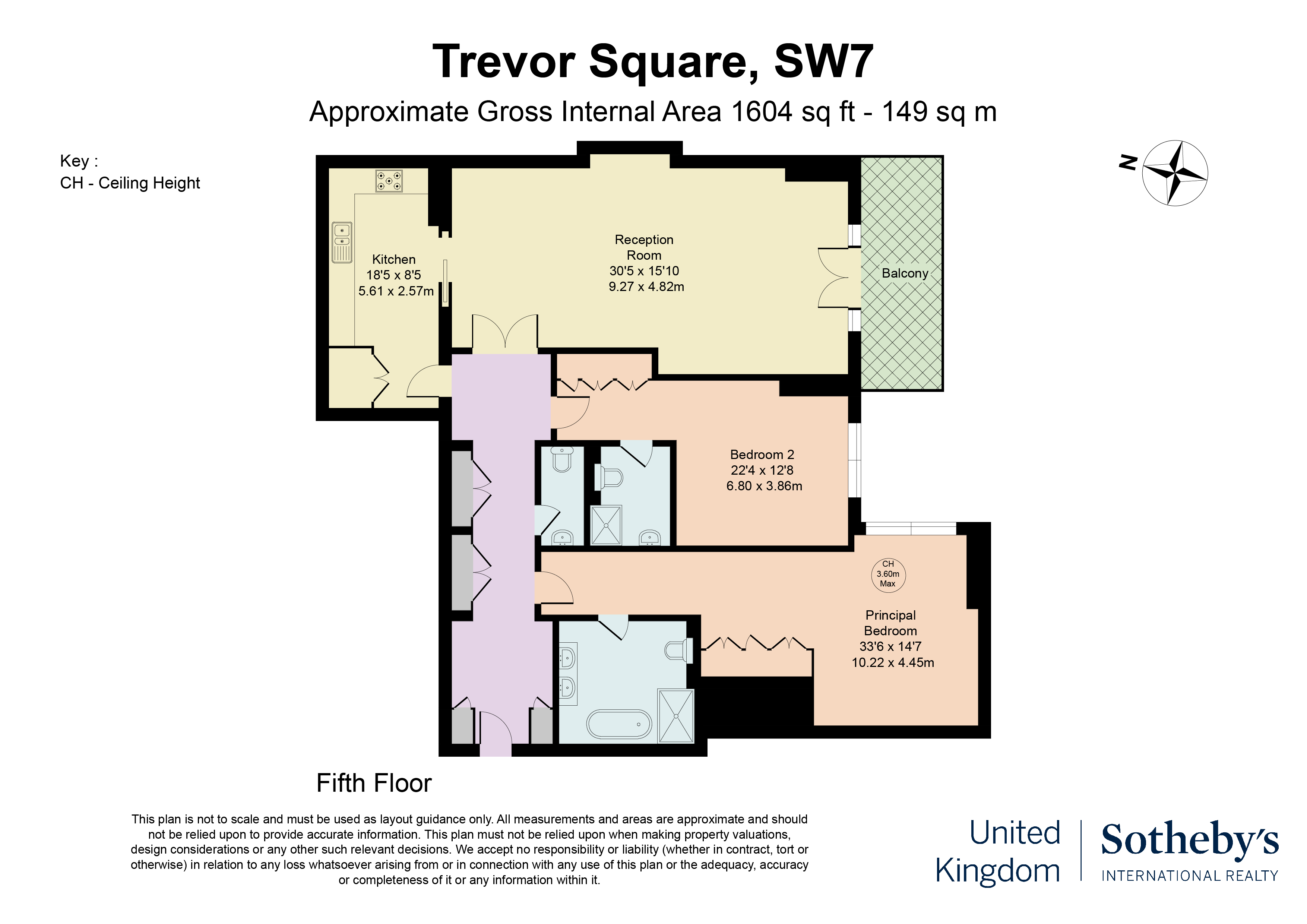 Modern Two-Bedroom Apartment with Balcony in a Top Knightsbridge Development 