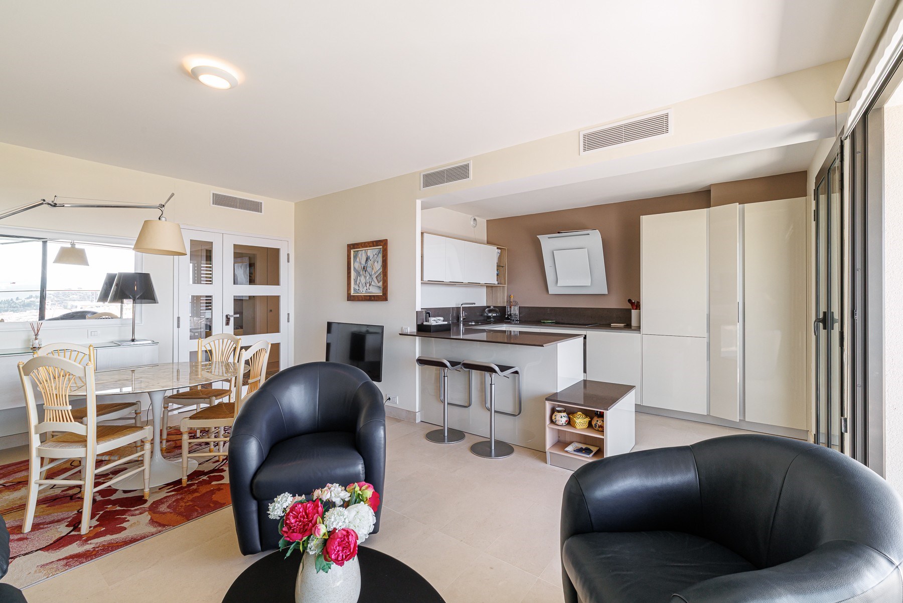  Nice sea view apartment panoramic terrace residence with pool 4 rooms French Ri… - 物件實景