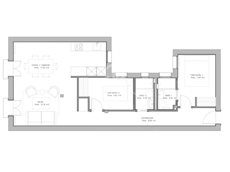 Madrid, Comunidad de Madrid, ES, 2 Bedrooms Bedrooms, ,2 BathroomsBathrooms,Residential,For Sale,1907486