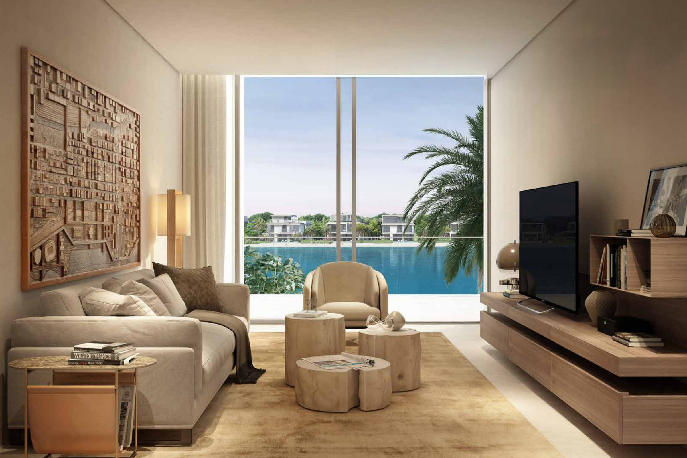  Expansive Beachfront Villa on Palm Jebel Ali - 物件實景