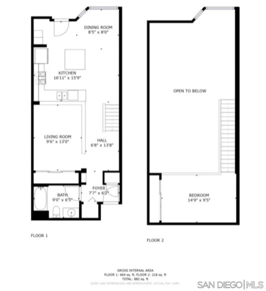 San Diego, California, 92101, United States, 1 Bedroom Bedrooms, ,1 BathroomBathrooms,Residential,For Sale,1951251