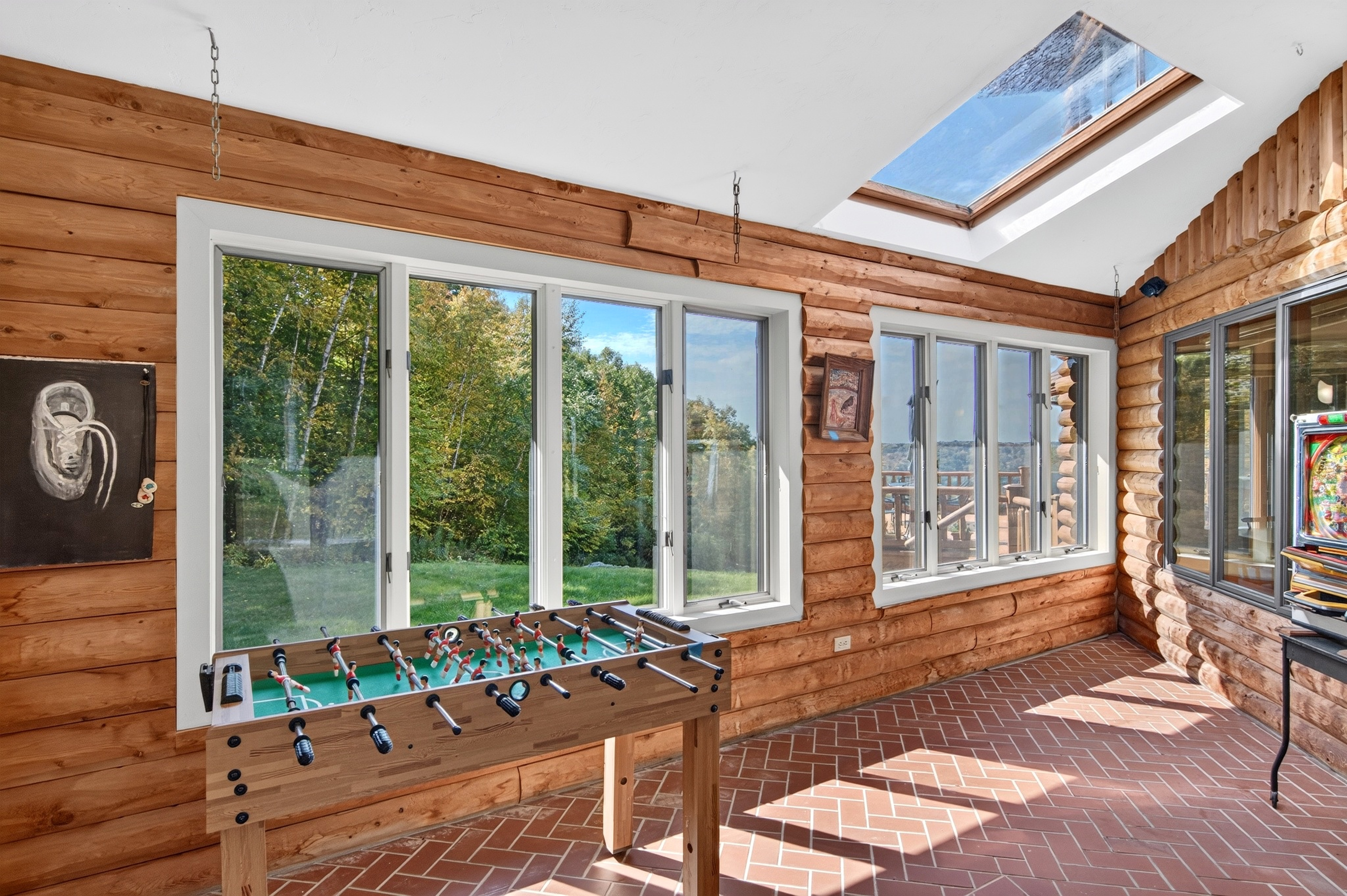  10-Acre Log Contemporary Near Jacob