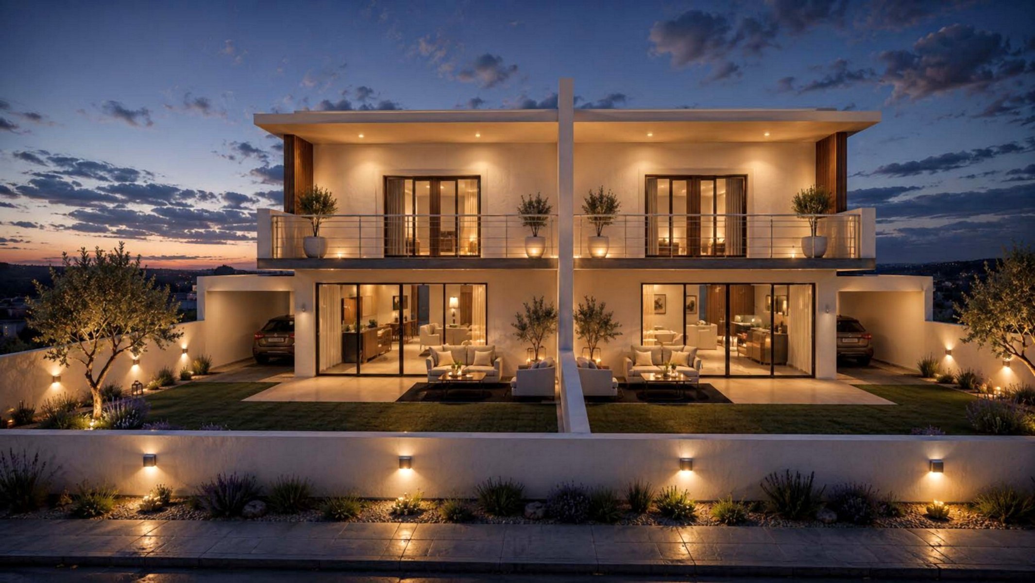  Contemporary Semi-Detached Residence with Mountain VIews in Stroumbi, Pafos - 物件實景