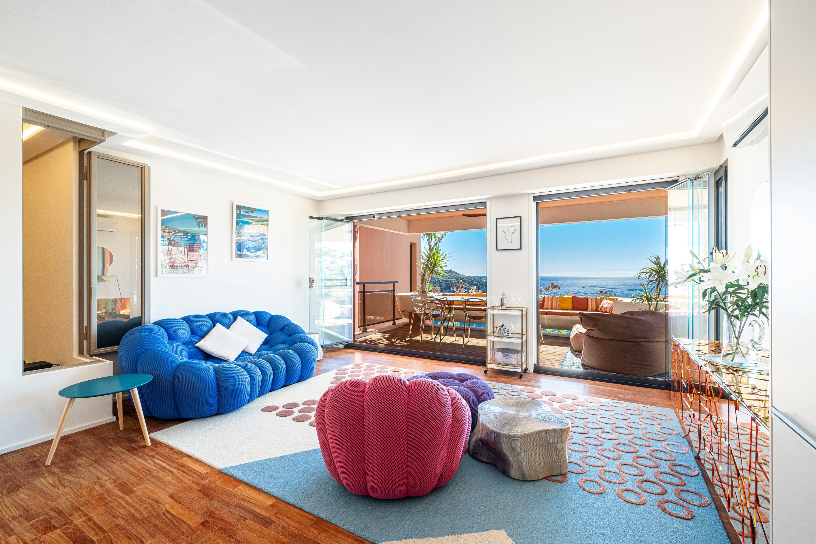  3-room apartment for sale in Villefranche-sur-Mer with panoramic sea views, Gol… - 物件實景