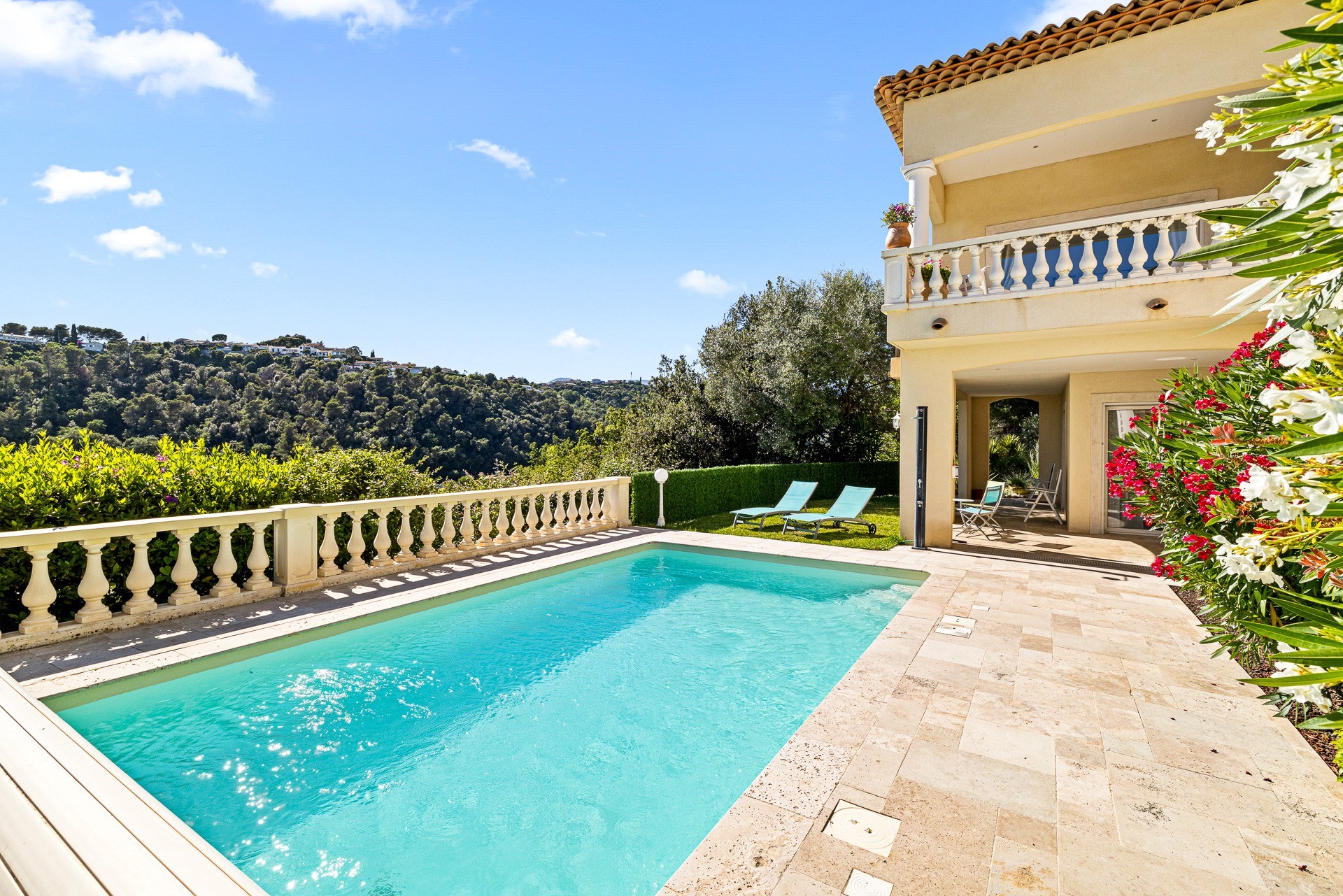  Neo-Provençal villa with sea views in Les Collettes, Cagnes-sur-Mer - 物件實景