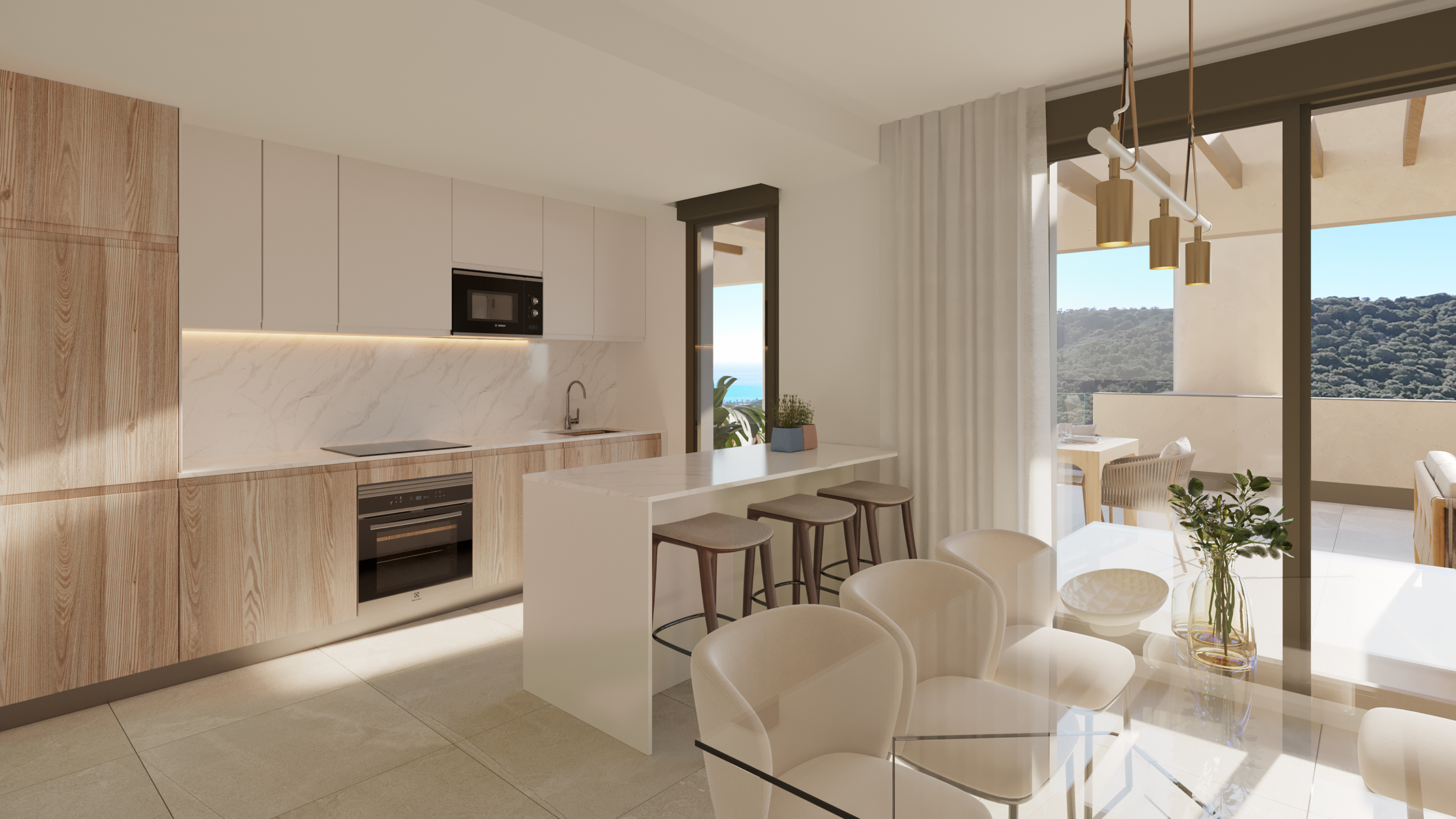  Contemporary Penthouse with Golf & Sea Views in La Alcaidesa - 物件實景