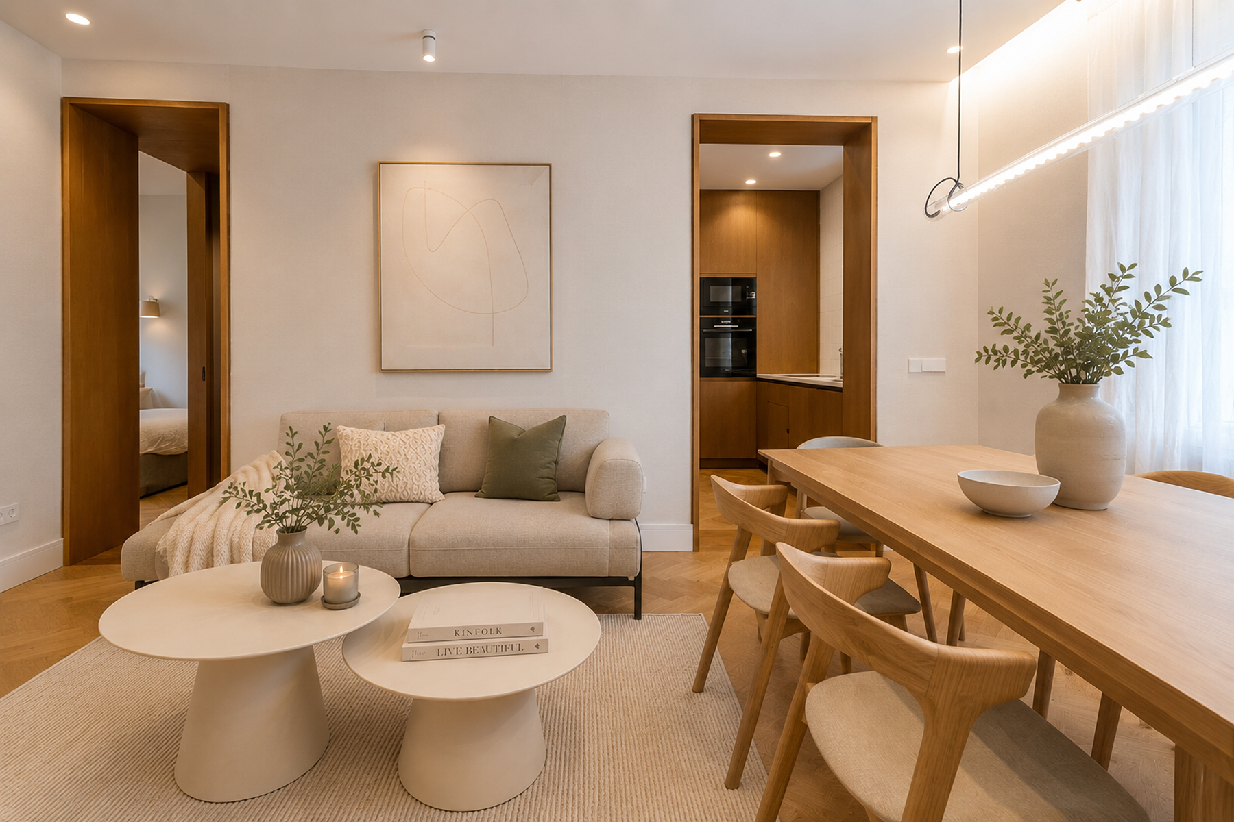  Contemporary Flat with 2 bedrooms and 2 bathrooms in Central Madrid - 物件實景