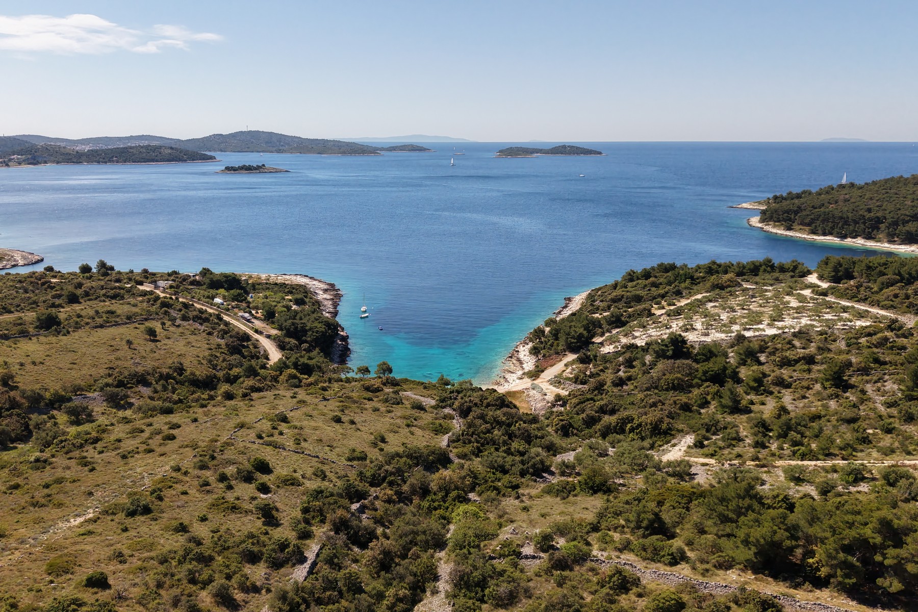  Exceptional seafront plot with permit near Rogoznica - 物件實景