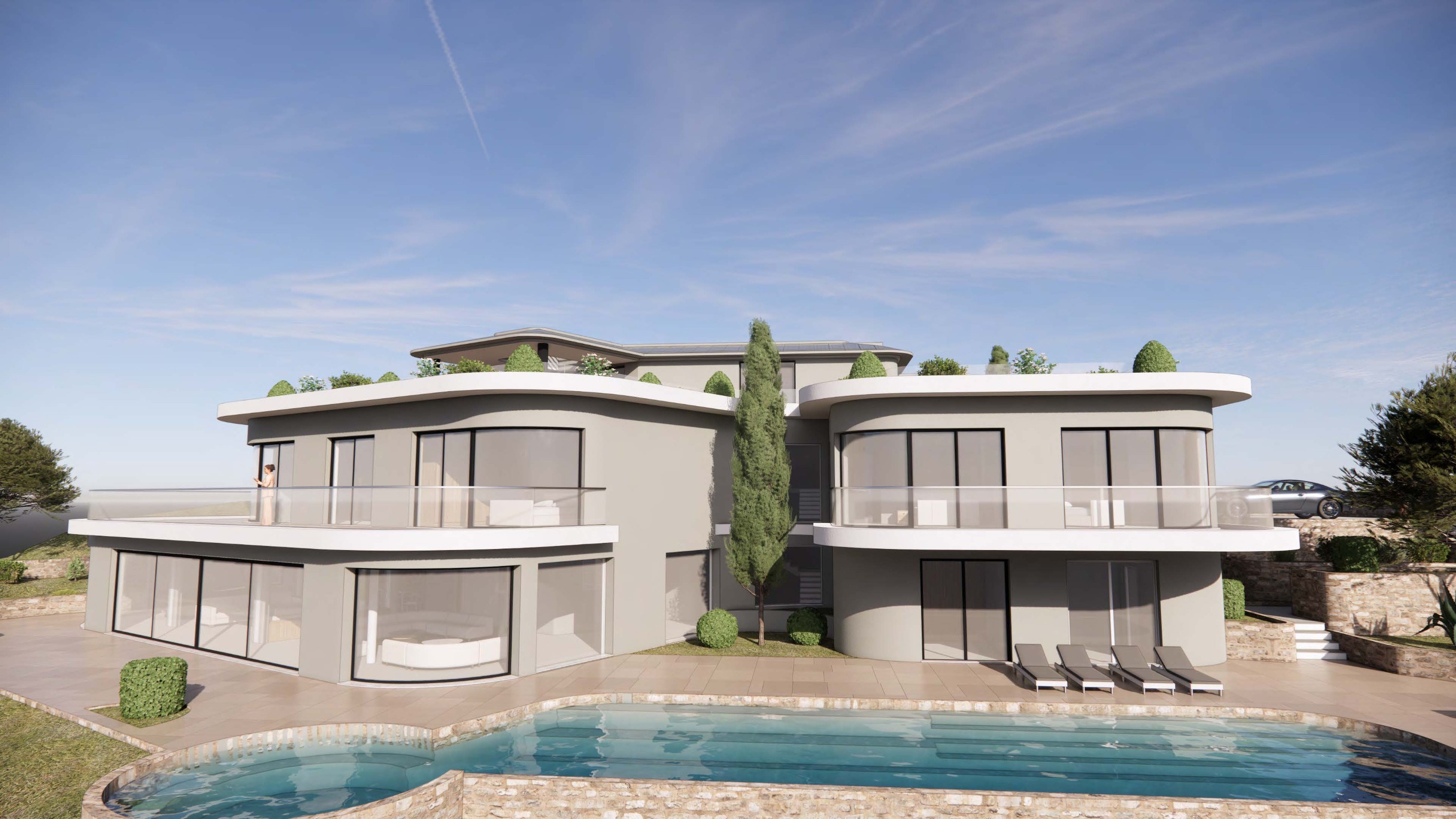  Beausoleil luxury villa project with sea and Monaco views for sale - 物件實景