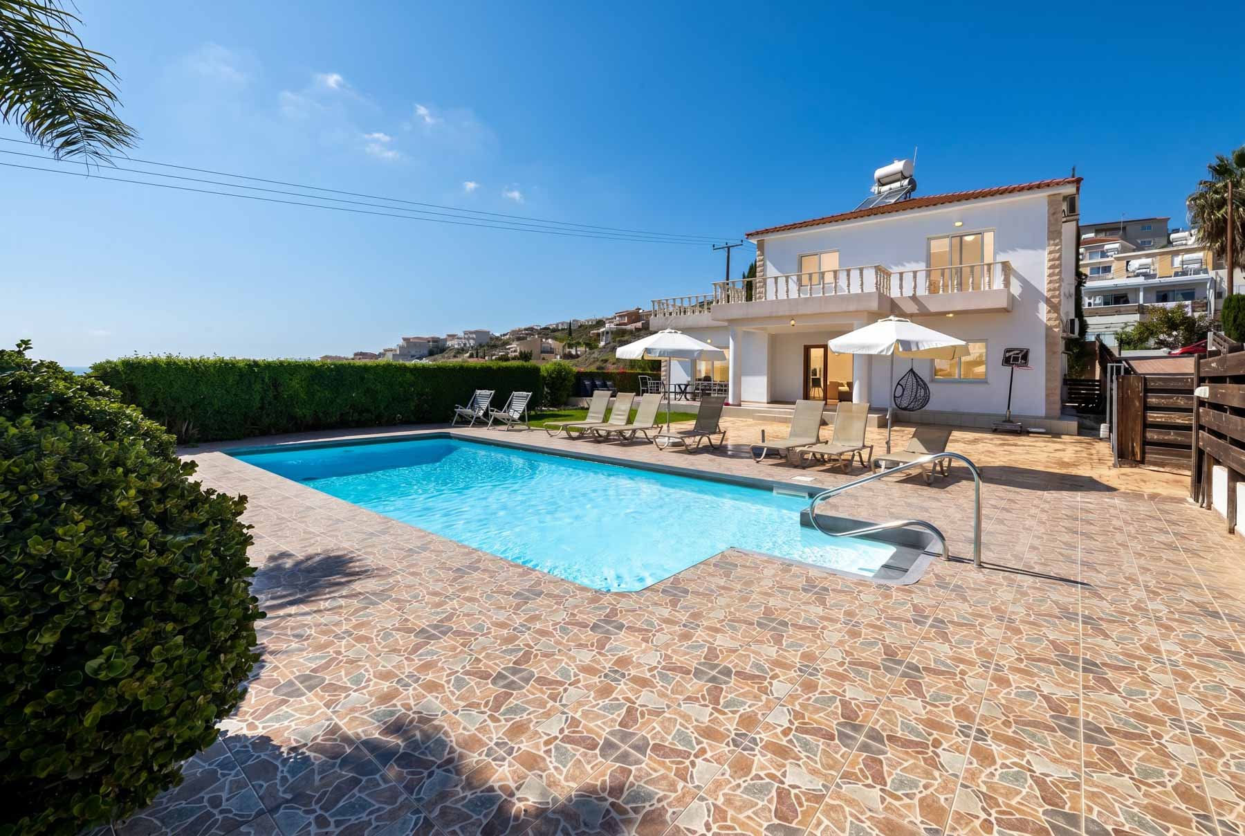  Five Bedroom Sea View Villa with Private Pool in Chloraka, Pafos - 物件實景