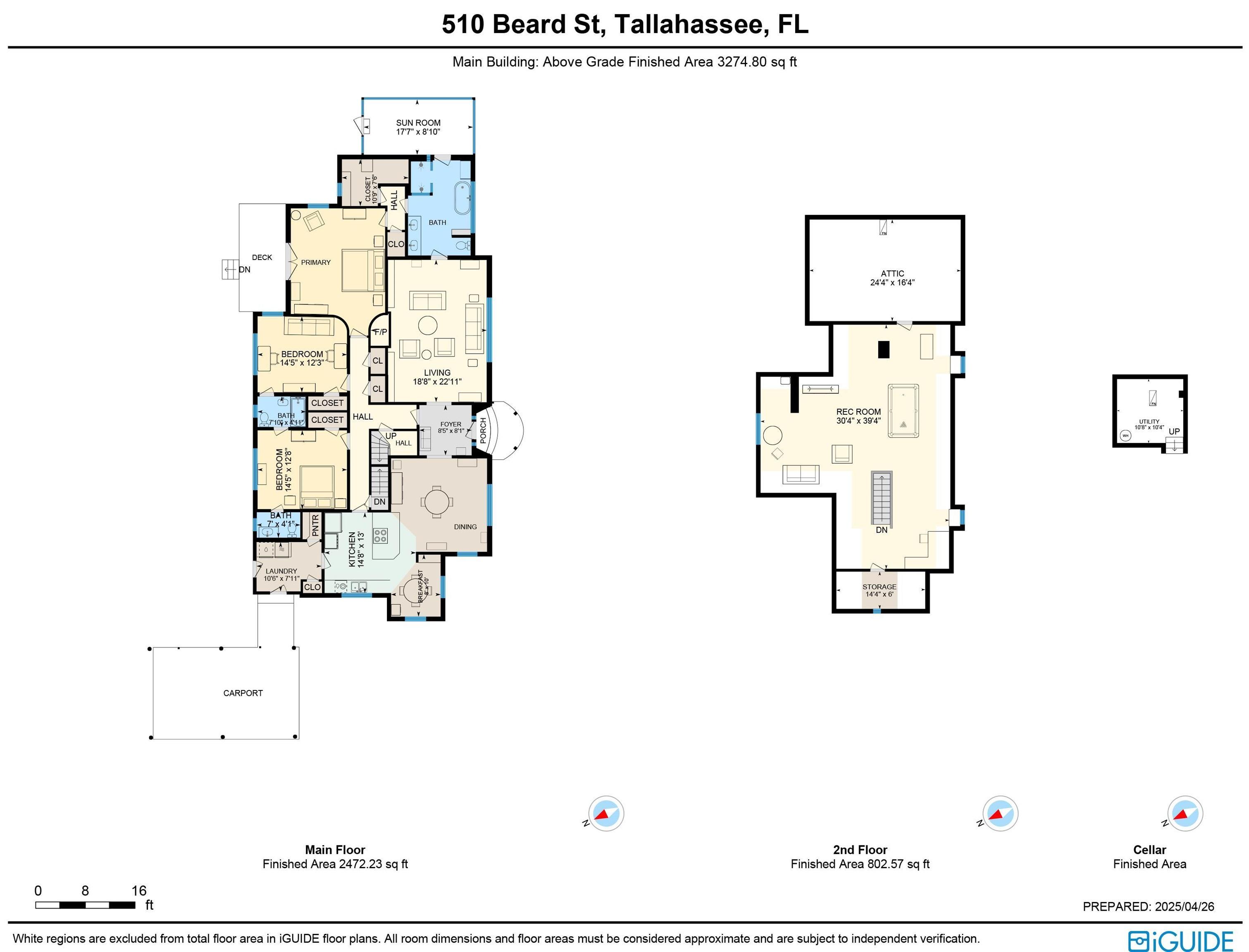 Tallahassee, Florida, 32303, United States, 4 Bedrooms Bedrooms, ,3 BathroomsBathrooms,Residential,For Sale,1959119
