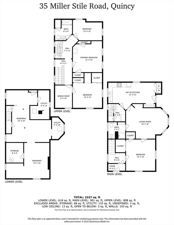 Quincy, Massachusetts, 02169, United States, 4 Bedrooms Bedrooms, ,2 BathroomsBathrooms,Residential,For Sale,2001960