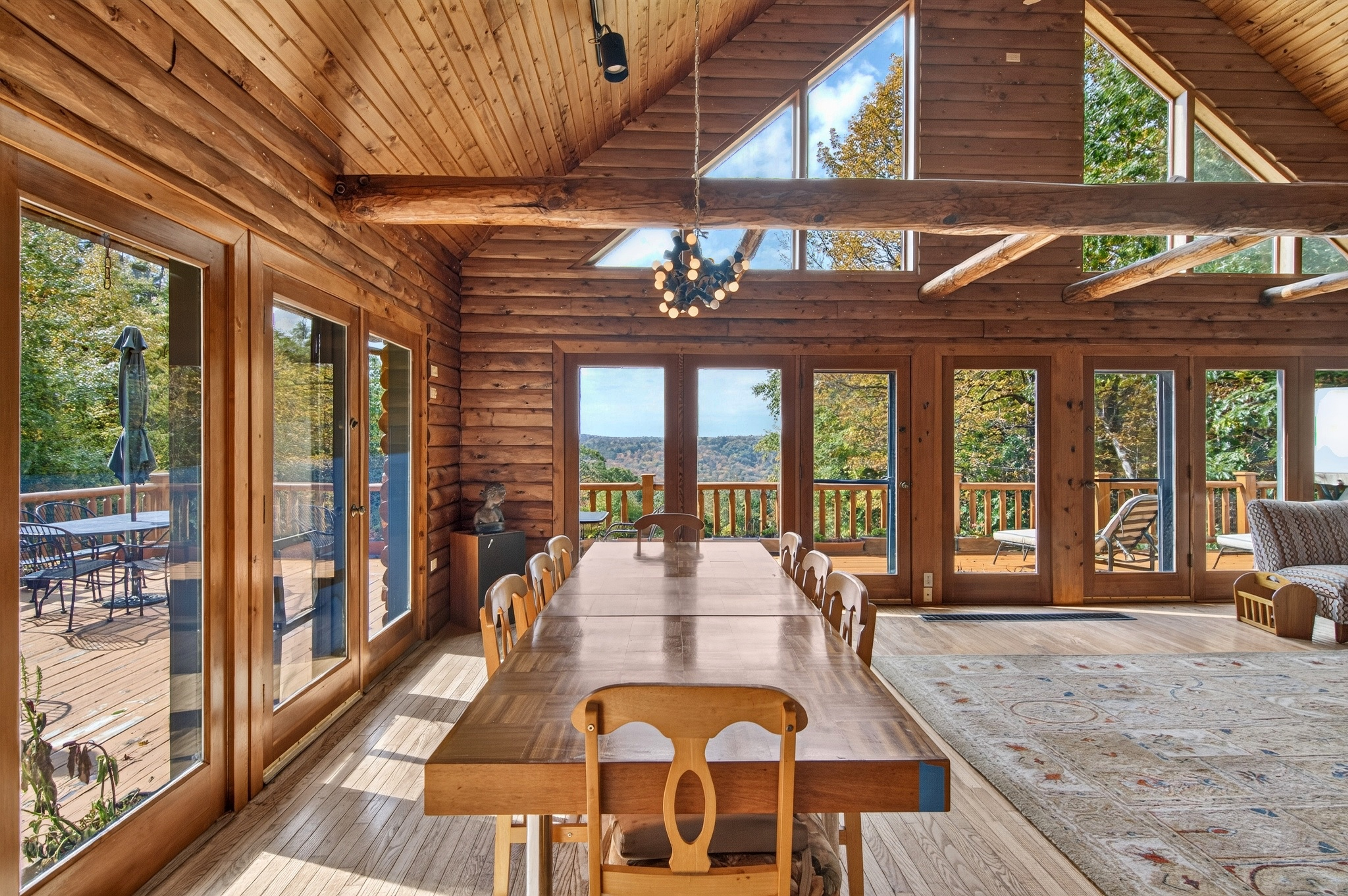  10-Acre Log Contemporary Near Jacob