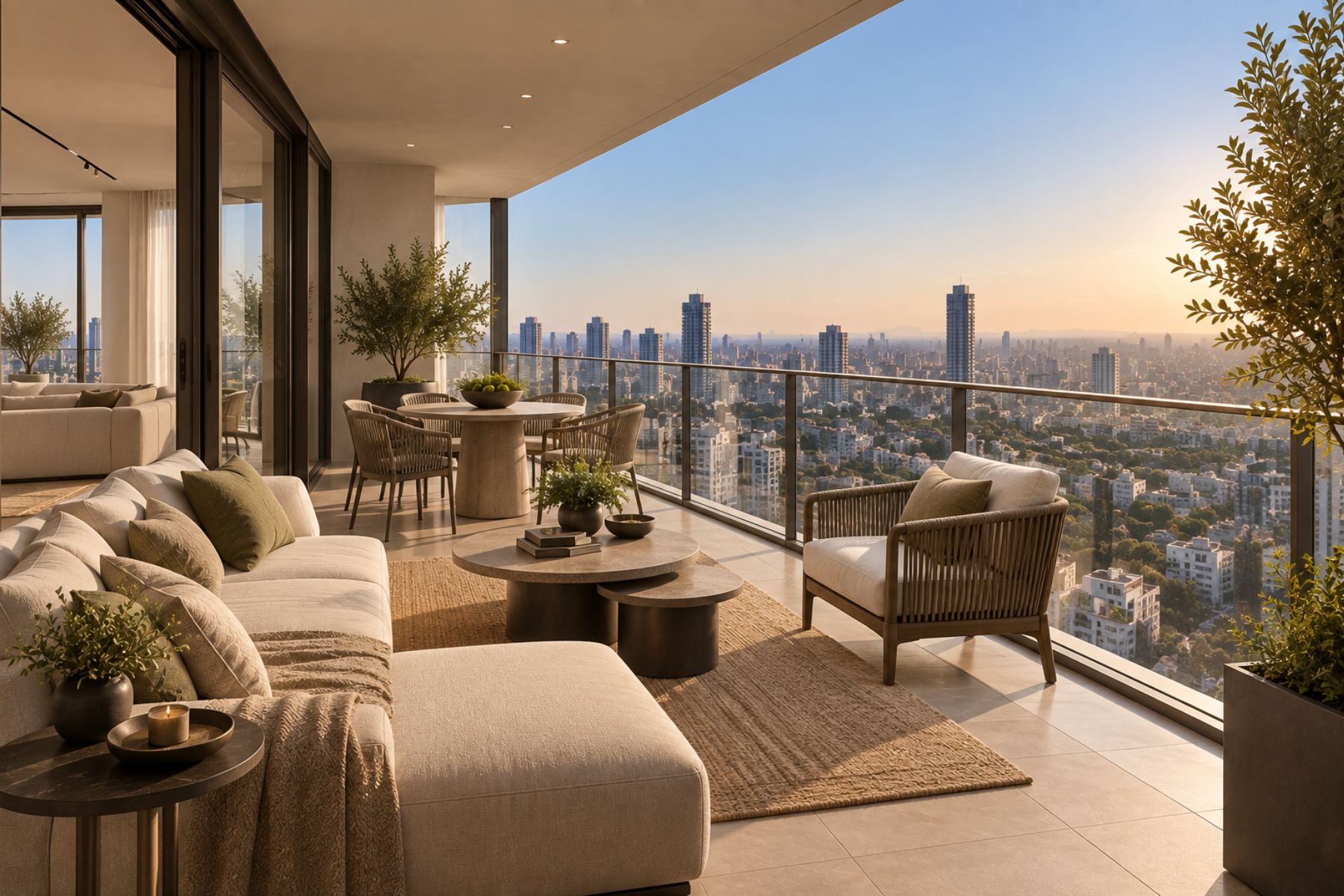  35th-Floor Residence at Kikar HaMedina Towers, Tel Aviv - 物件實景