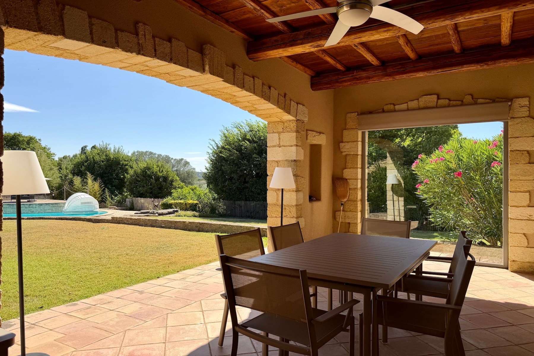  Uzès - Stone Property with Pool, Pool House and Panoramic Views - 物件實景