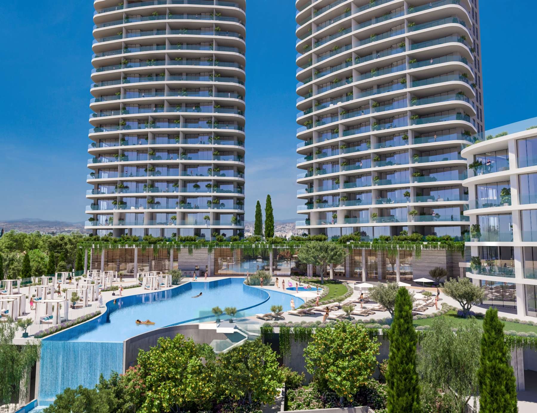  Beachfront Penthouse with a Private Terrace in Cavalli Tower Limassol - 物件實景