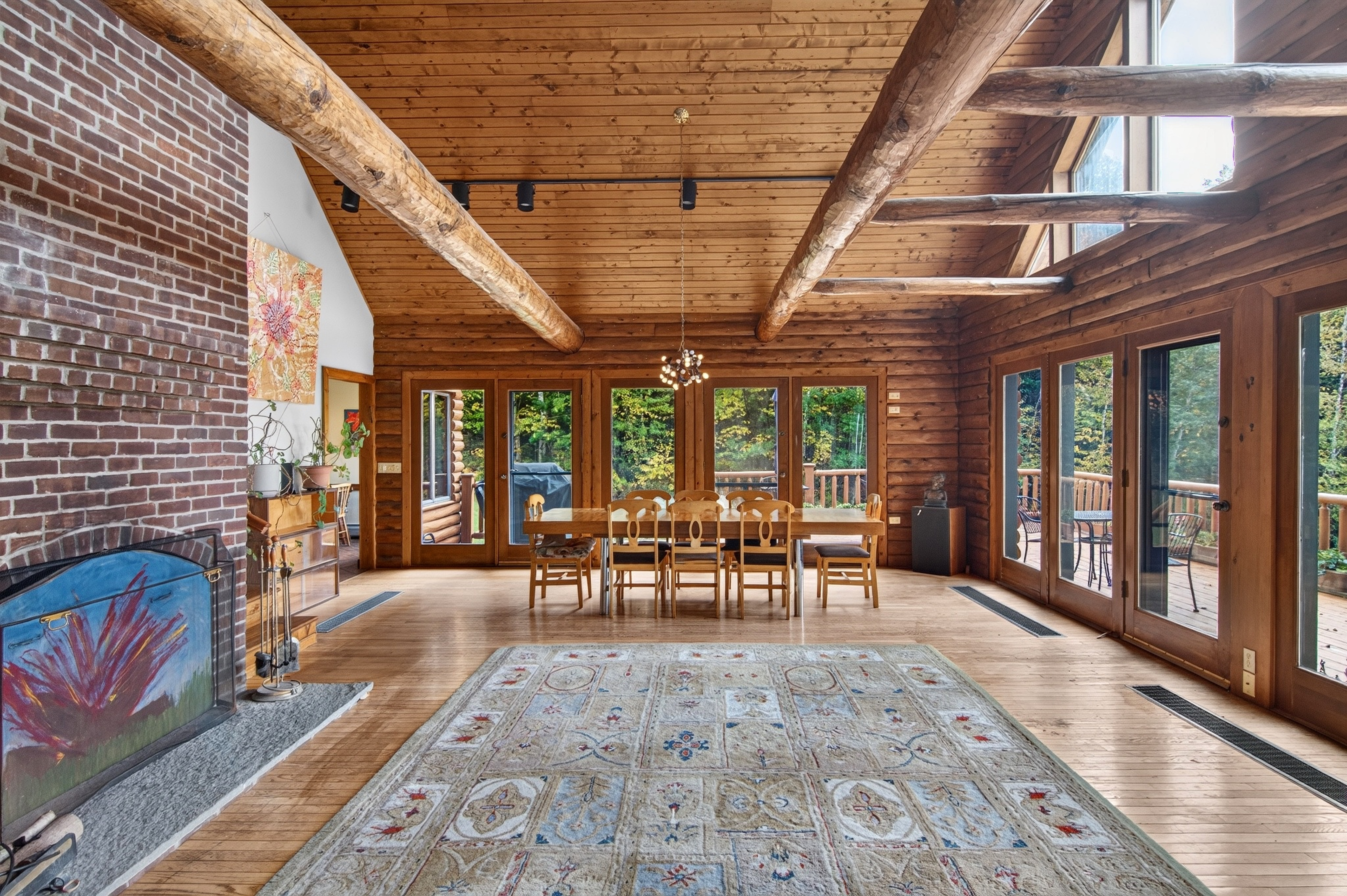  10-Acre Log Contemporary Near Jacob