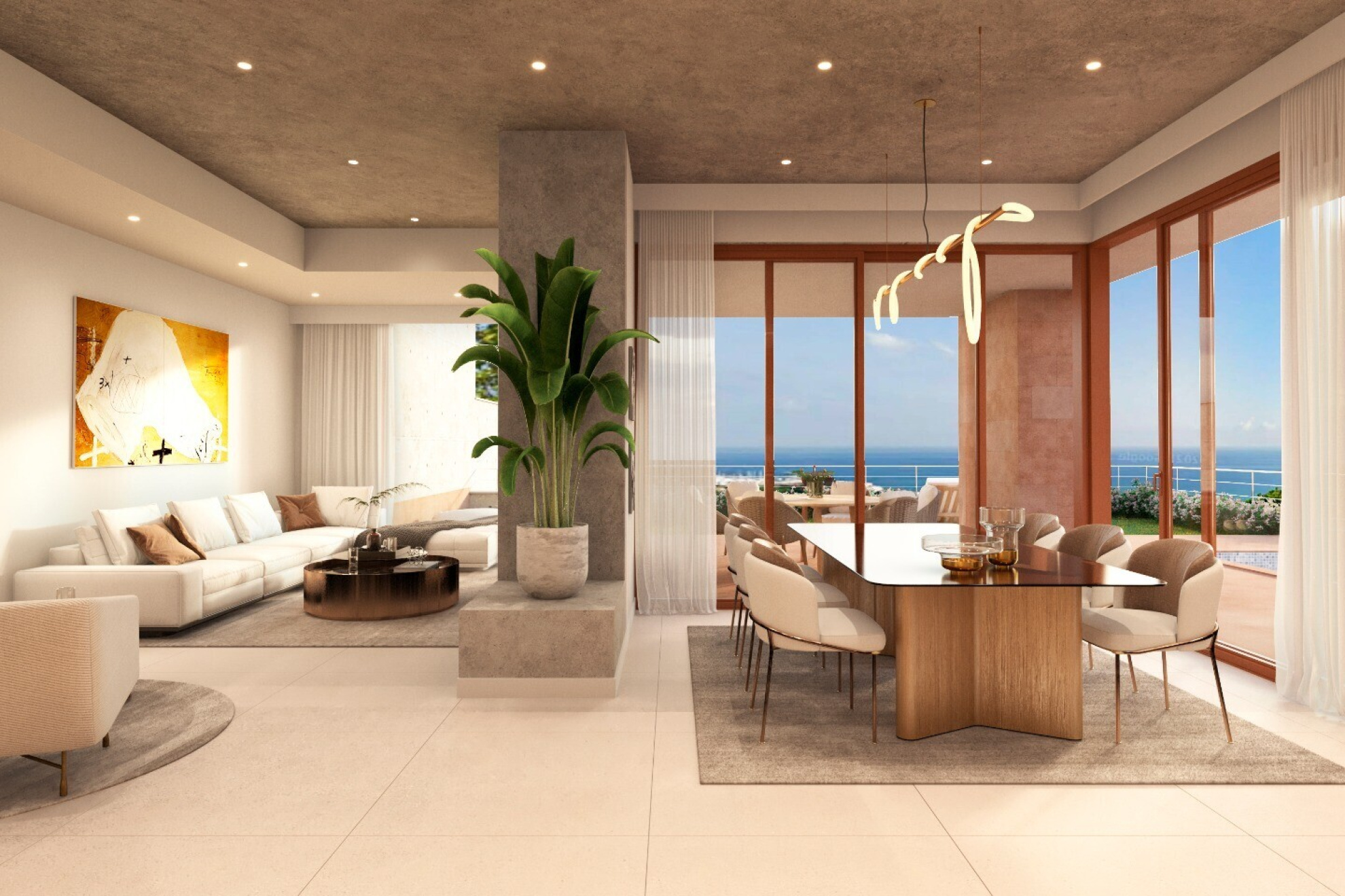  Designer house with panoramic sea views in Caldes d