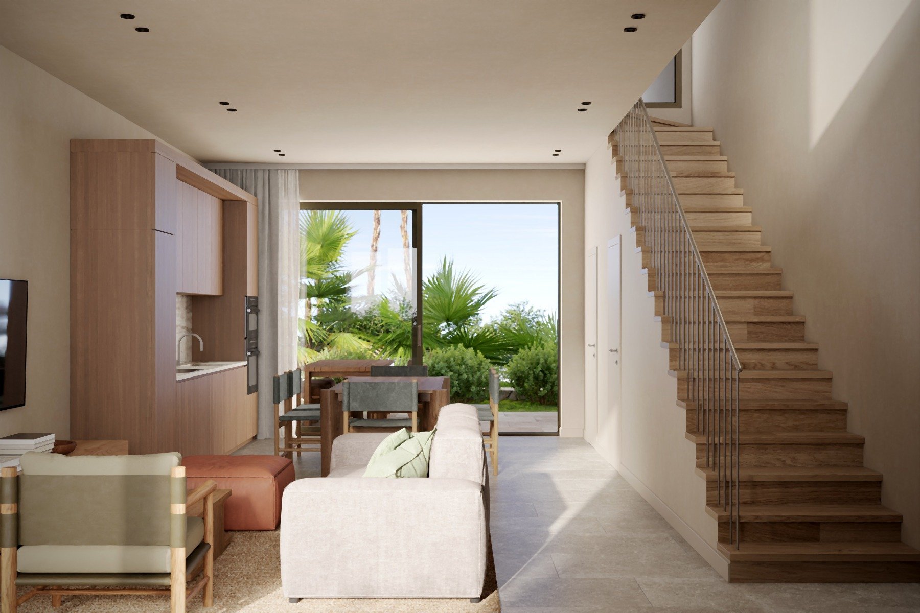  6 Bedroom Family Villa with Rooftop Terrace in Geroskipou, Pafos - 物件實景