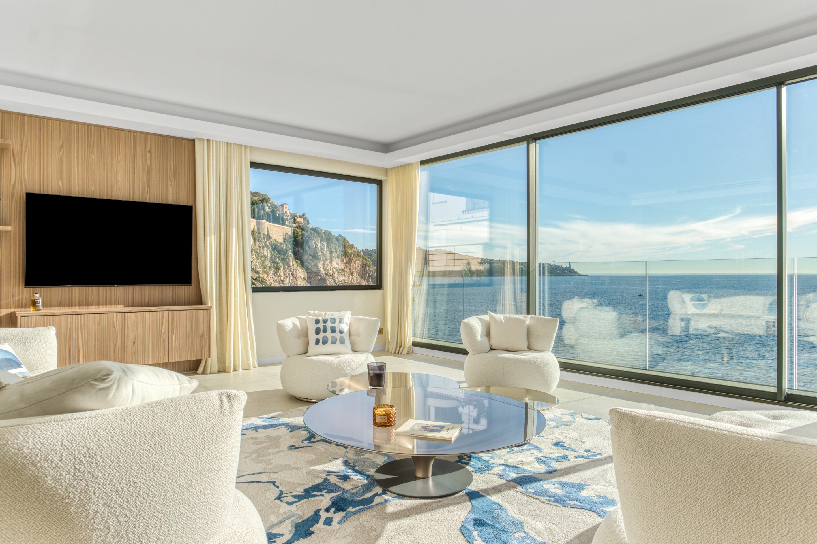 Modernist sea front villa with panoramic sea view and pool, Cap de Nice - 物件實景
