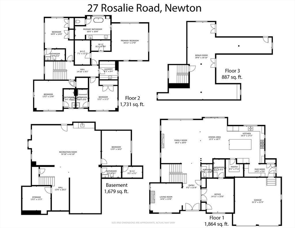 Newton, Massachusetts, 02459, United States, 6 Bedrooms Bedrooms, ,7 BathroomsBathrooms,Residential,For Sale,1939523