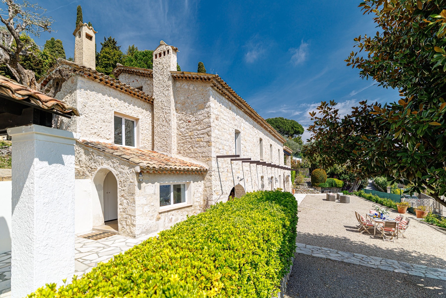  Vence stone house with panoramic sea views and development potential near Nice … - 物件實景