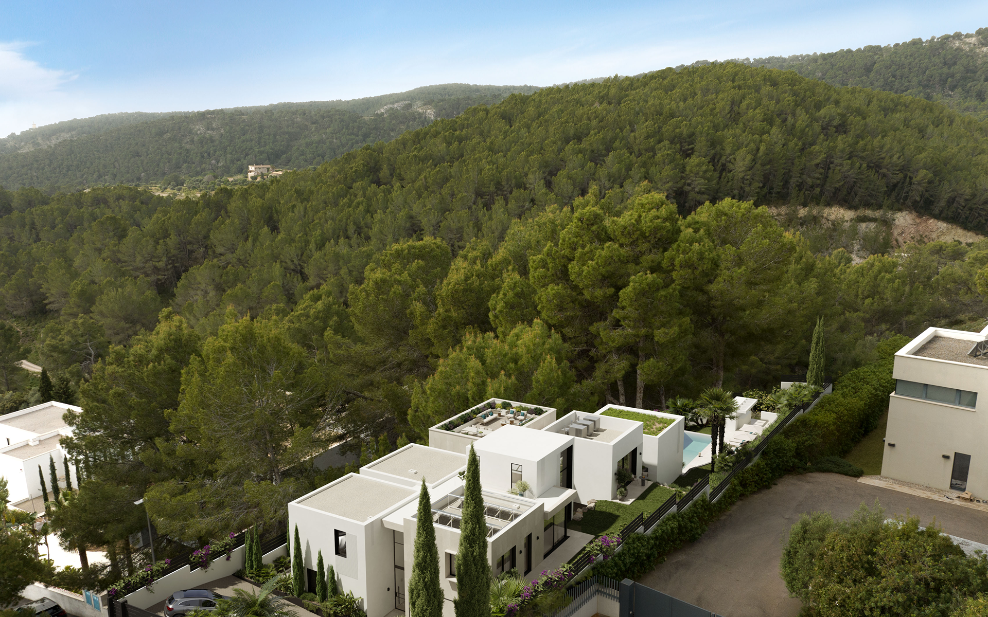  Contemporary villa with construction project and pool in Son Vida - 物件實景