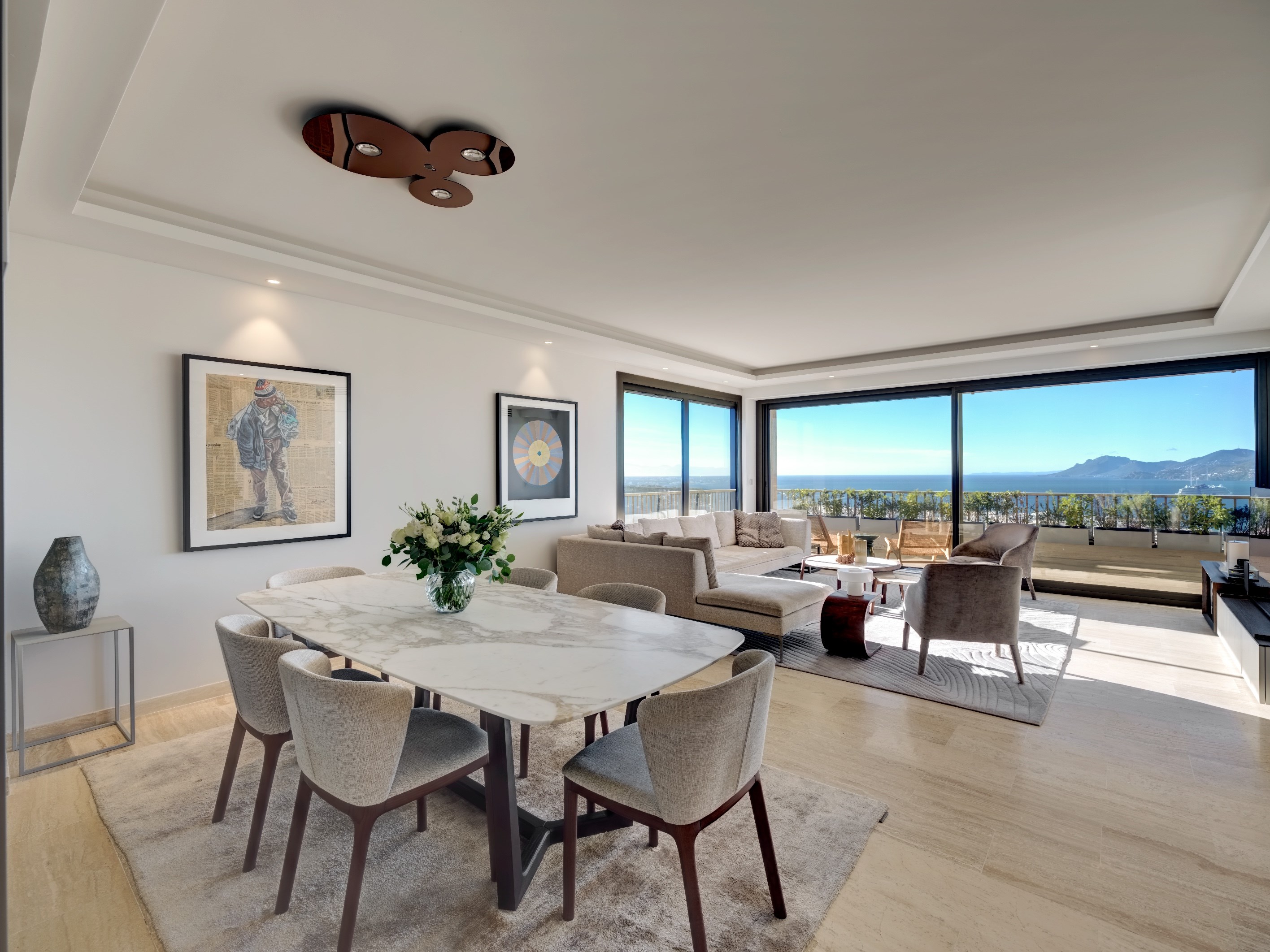 Cannes Californie : 3-bedroom corner apartment - vast terrace - Panoramic sea v… - 物件實景