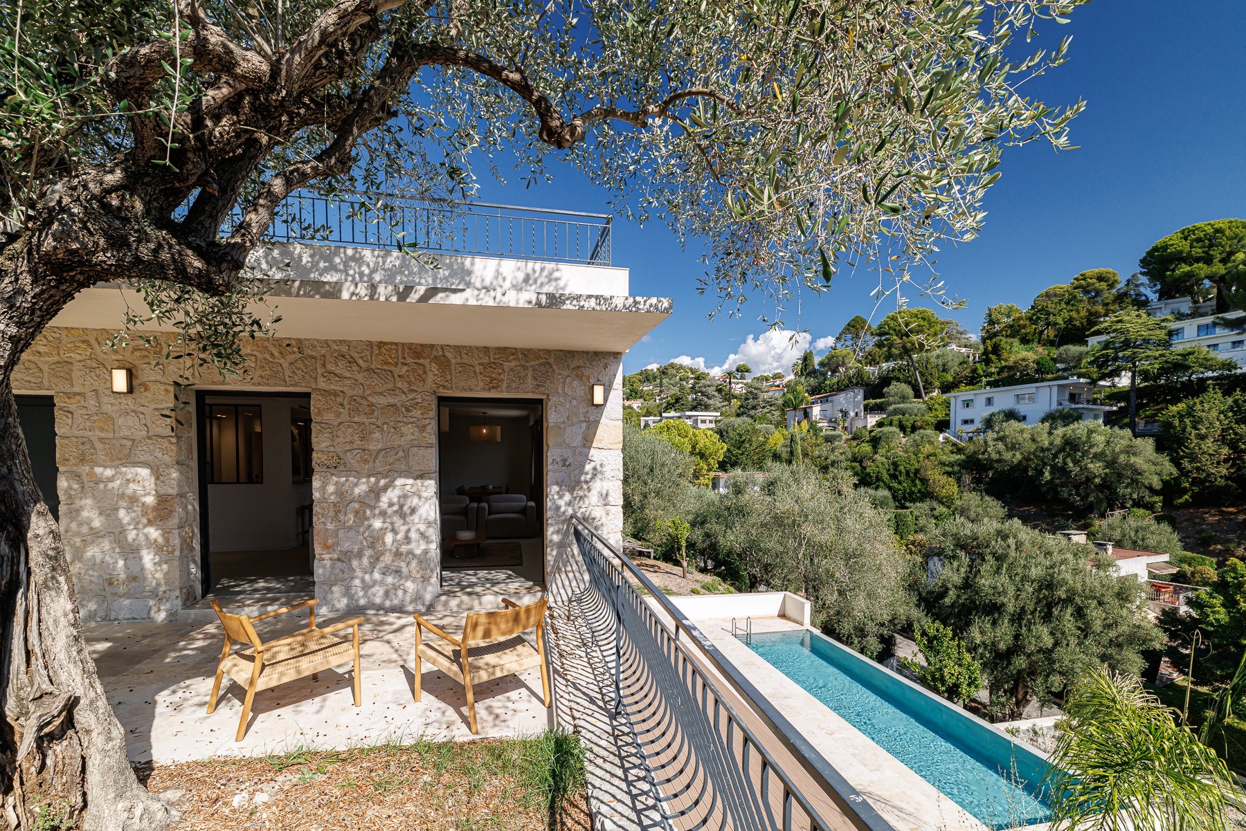  Contemporary villa for sale Nice Gairaut : 5 bedrooms, pool, rooftop terrace - 物件實景