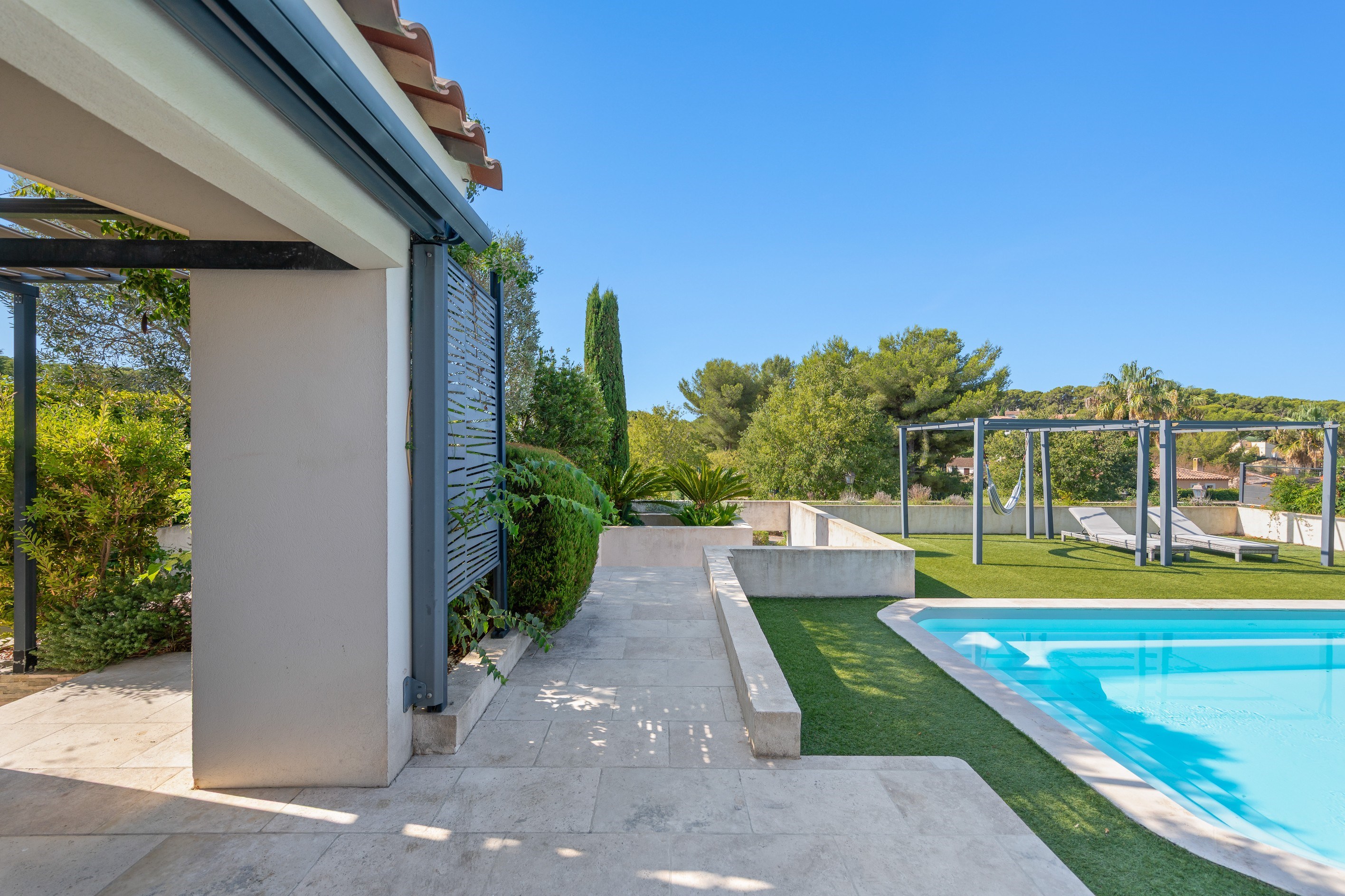  Sanary-sur-Mer, Beaucours – Villa with Swimming Pool and Sea Glimpse, Beach Wit… - 物件實景