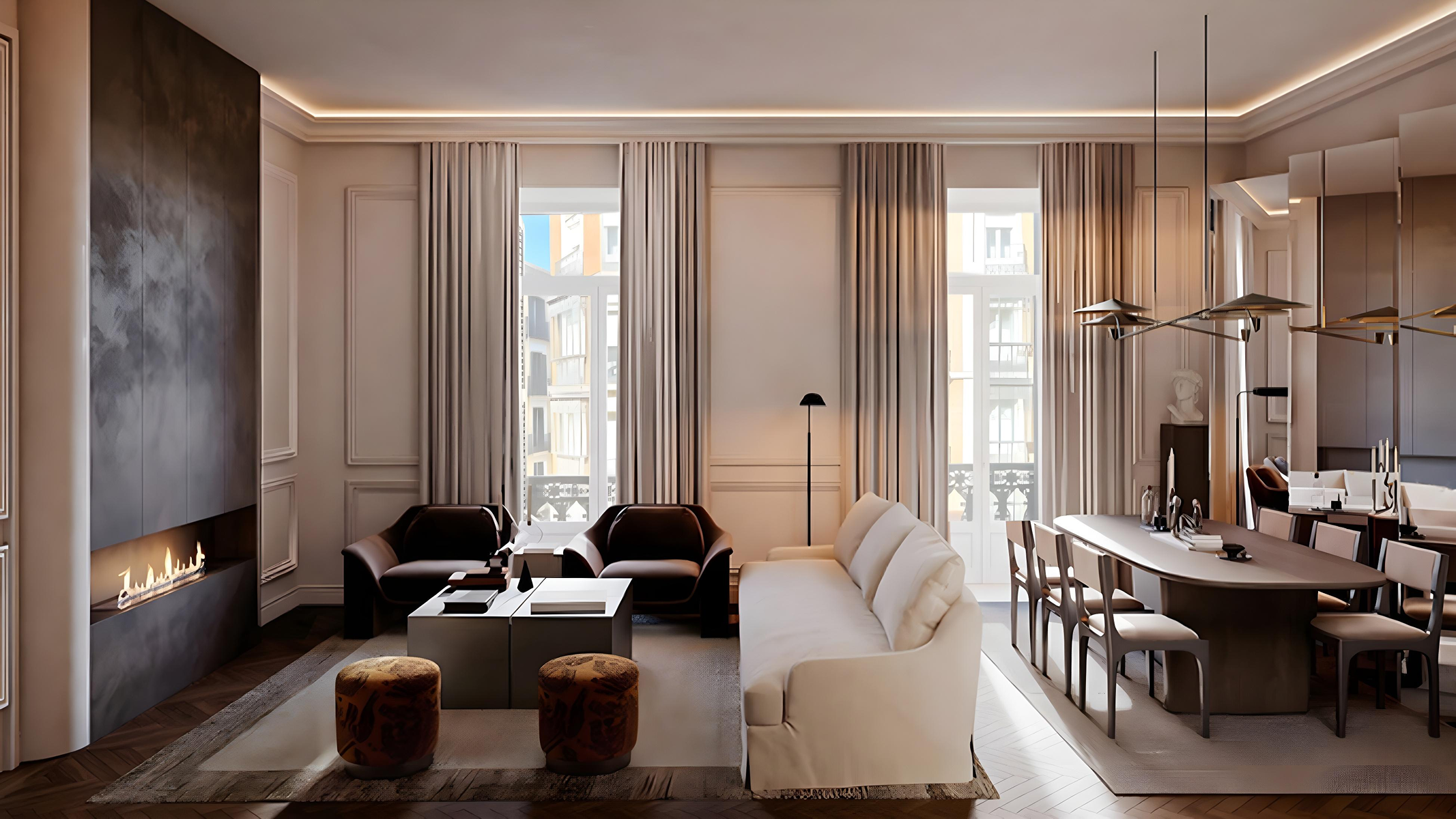  Classic flat renovated with 7 balconies in Justicia, Madrid - 物件實景