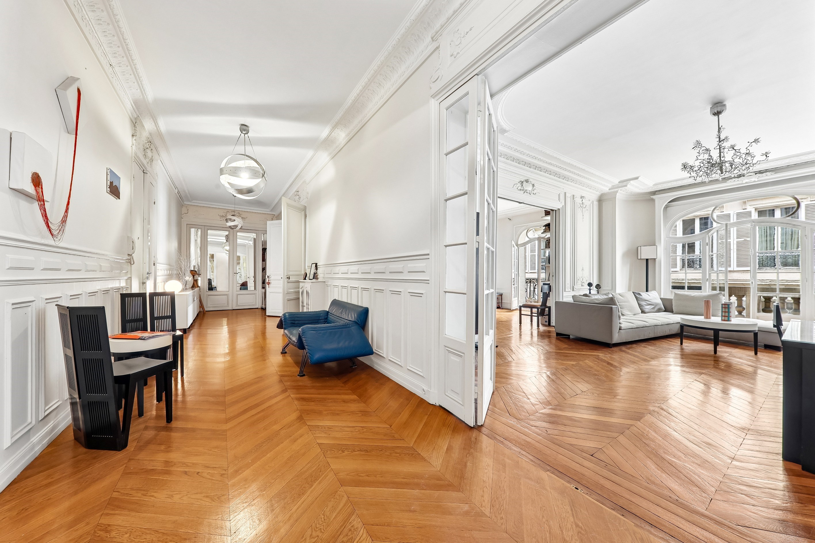  Paris IX – Stunning 245 sqm family apartment with balcony and triple reception … - 物件實景