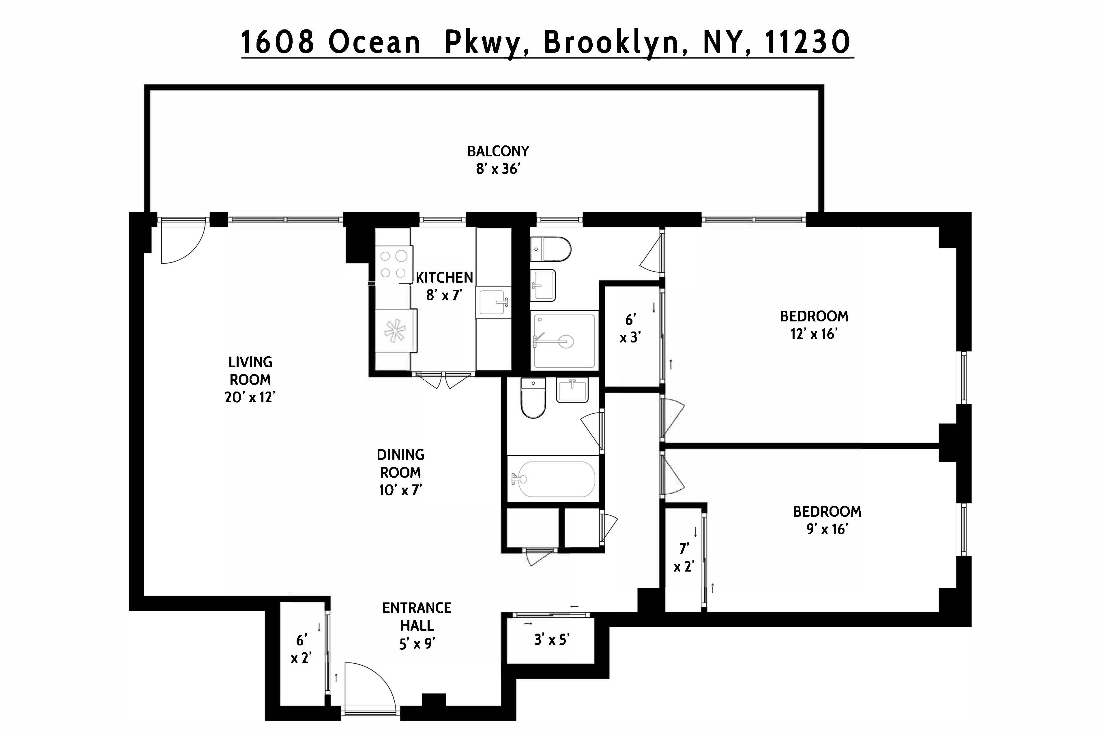  1608 Ocean Parkway #8B, Brooklyn, NY 11223 - 物件實景