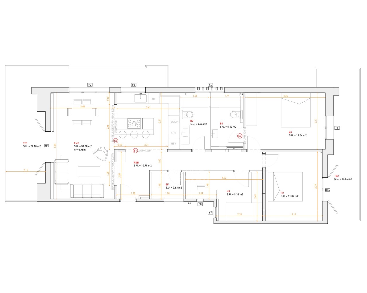 Barcelona, Catalonia, ES, 3 Bedrooms Bedrooms, ,2 BathroomsBathrooms,Residential,For Sale,1744382