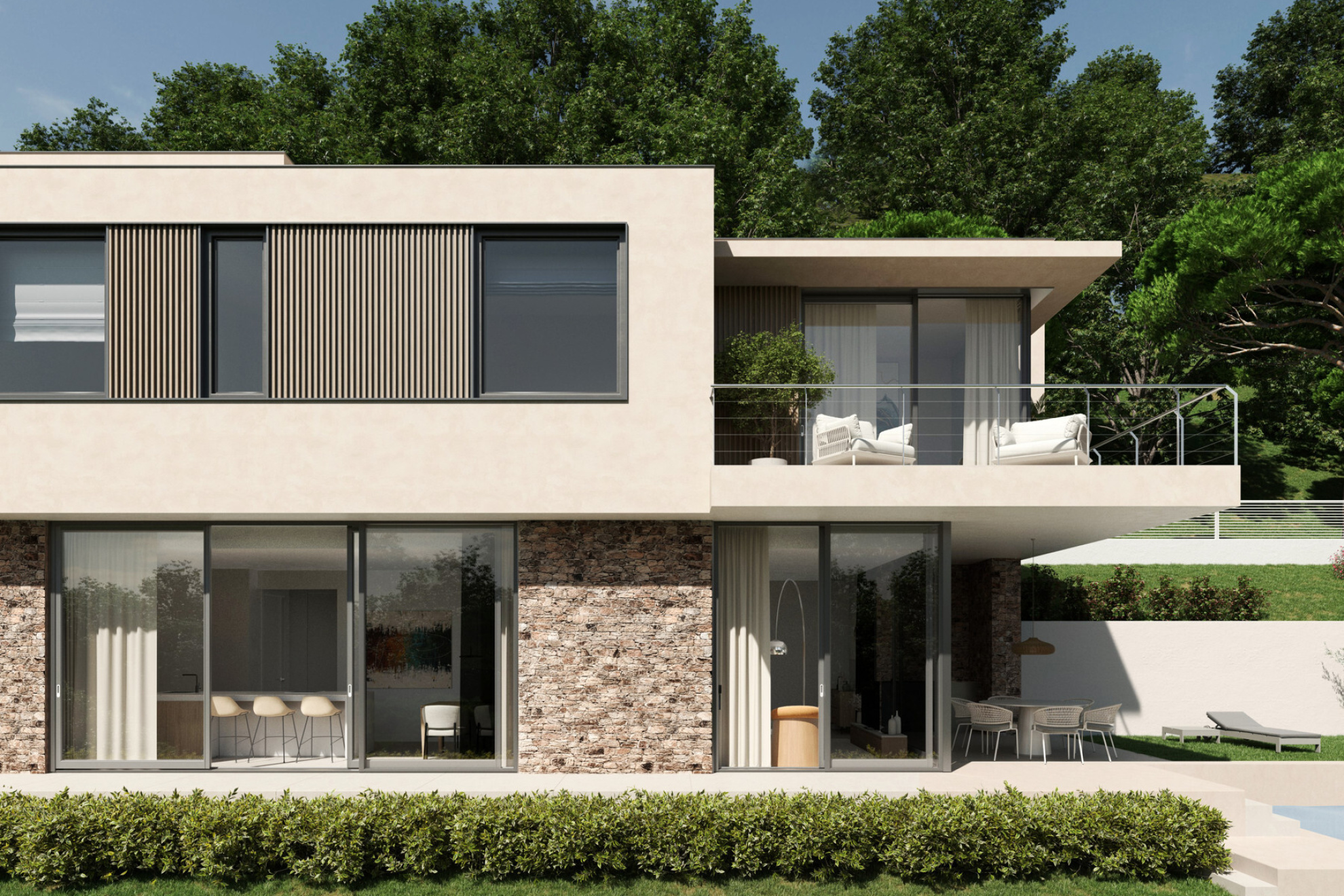  Newly built house with beautiful panoramic views of the mountains in Begur - 物件實景