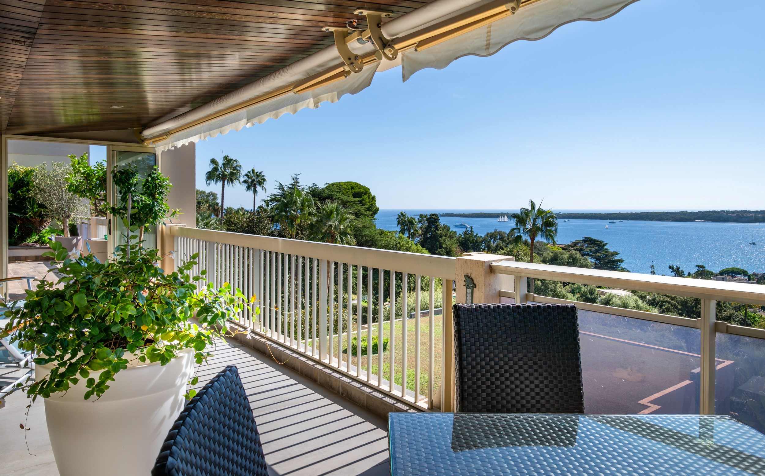  Cannes residential area, unique penthouse with panoramic sea view - 物件實景