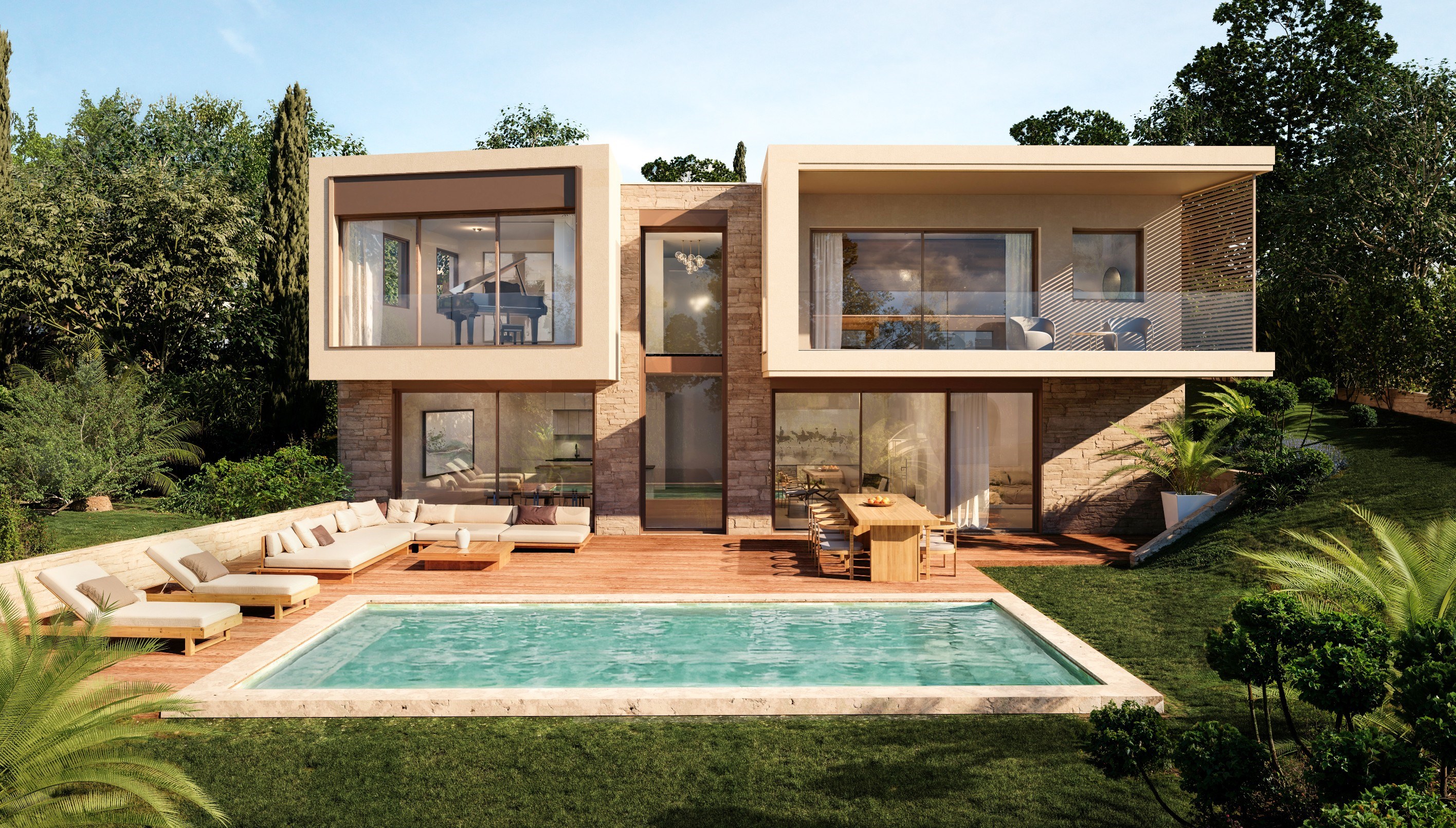  Luxury contemporary villa for sale in Mougins, Côte d’Azur - 物件實景