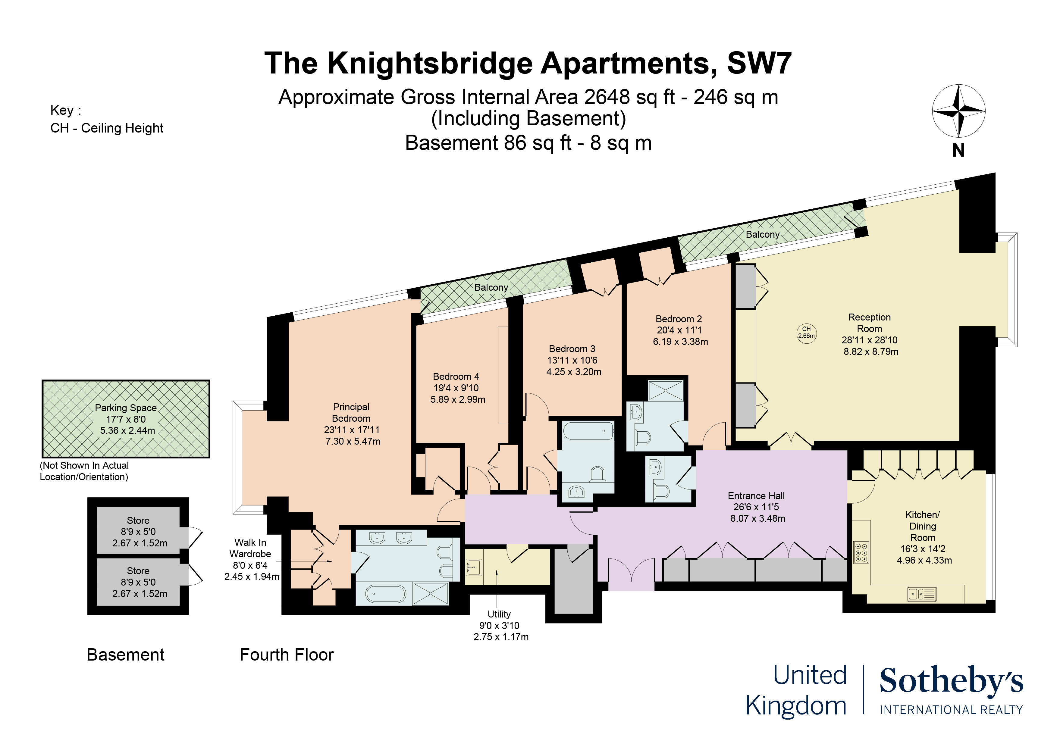 Exceptional lateral apartment with stunning views in Knightsbridge 