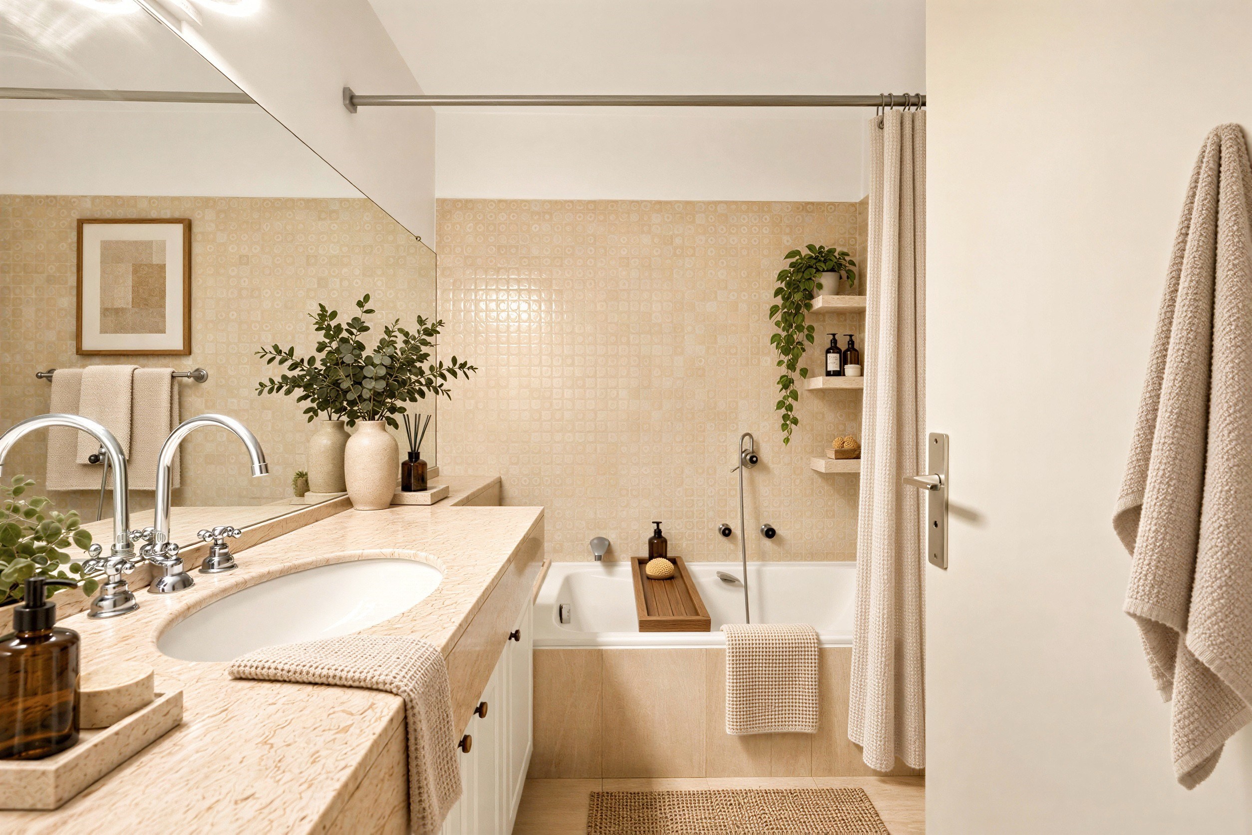  LE CANNET RESIDENTIEL-ELEGANT TWO BEDROOM APARTMENT TO RENOVATE WITH SEA AND ES… - 物件實景