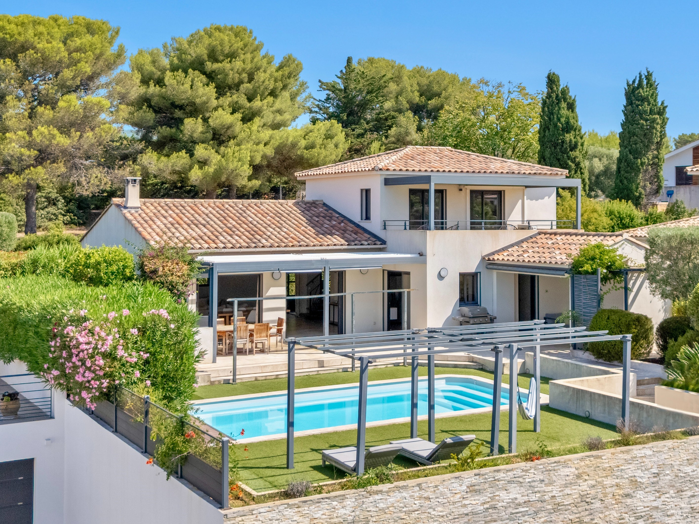  Sanary-sur-Mer, Beaucours – Villa with Swimming Pool and Sea Glimpse, Beach Wit… - 物件實景
