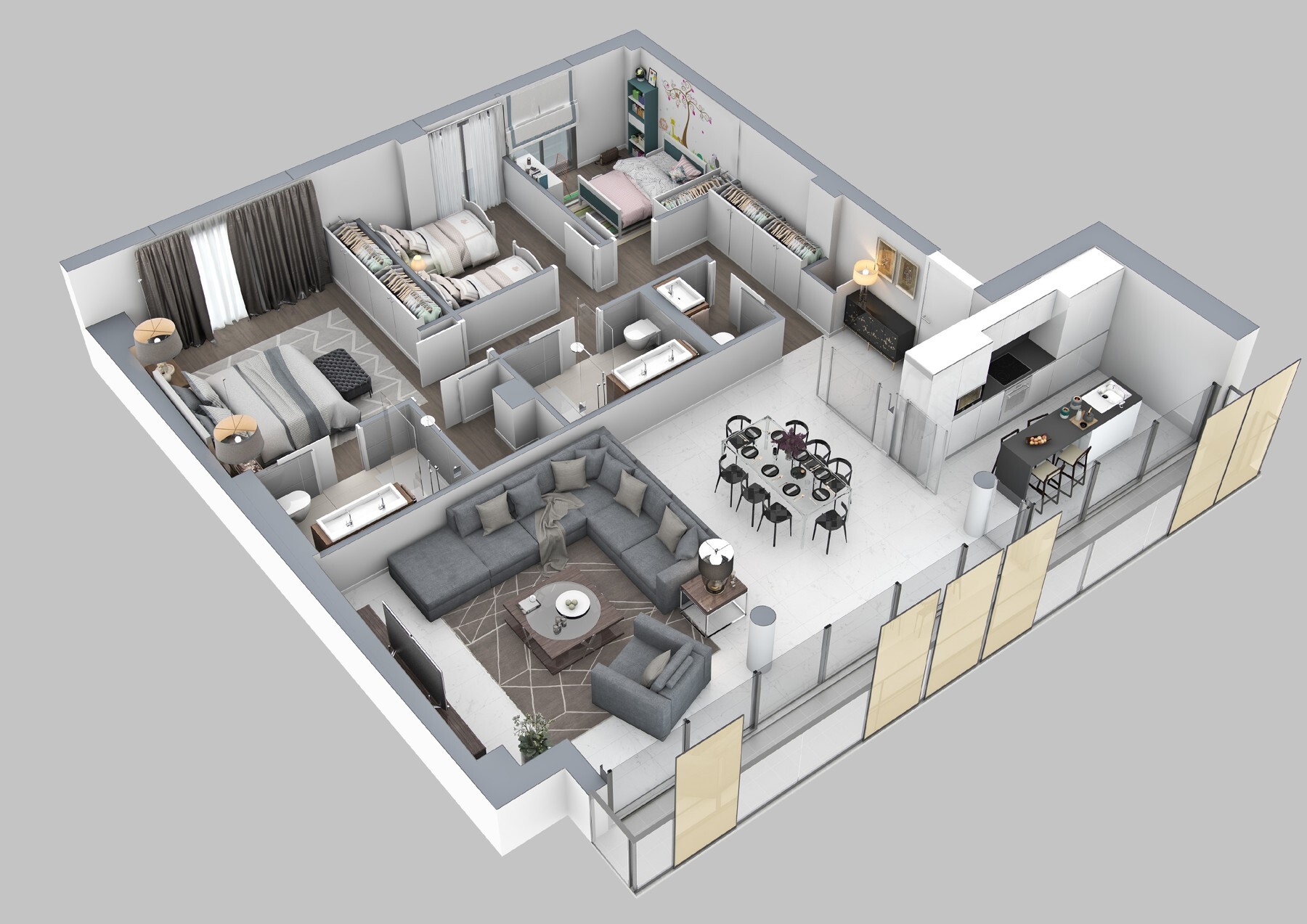  Penthouse with terrace and private pool in Sant Gervasi-Galvany - 物件實景