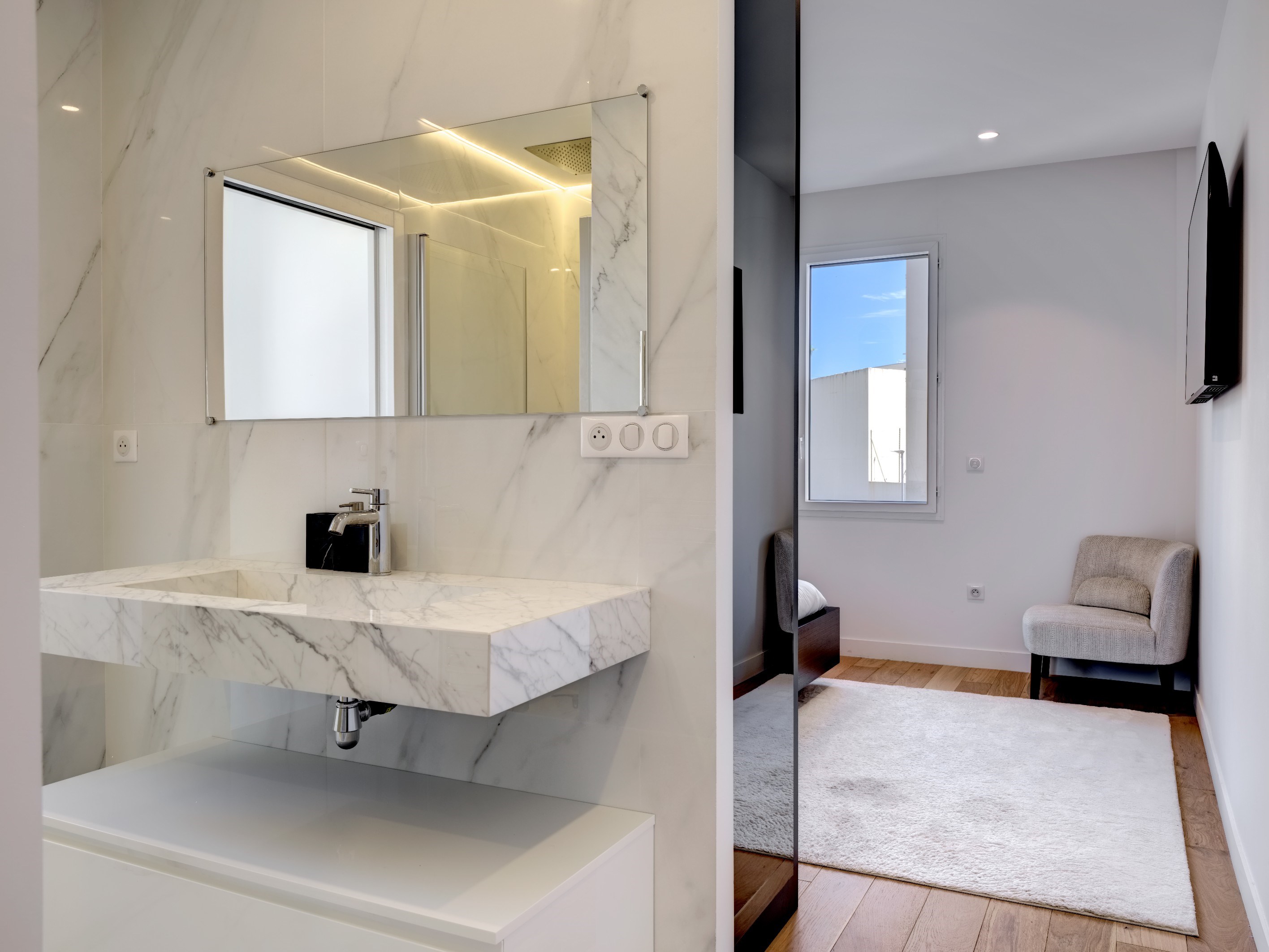  Renovated 2-bed apartment with sea view, near Hôtel Martinez - 物件實景