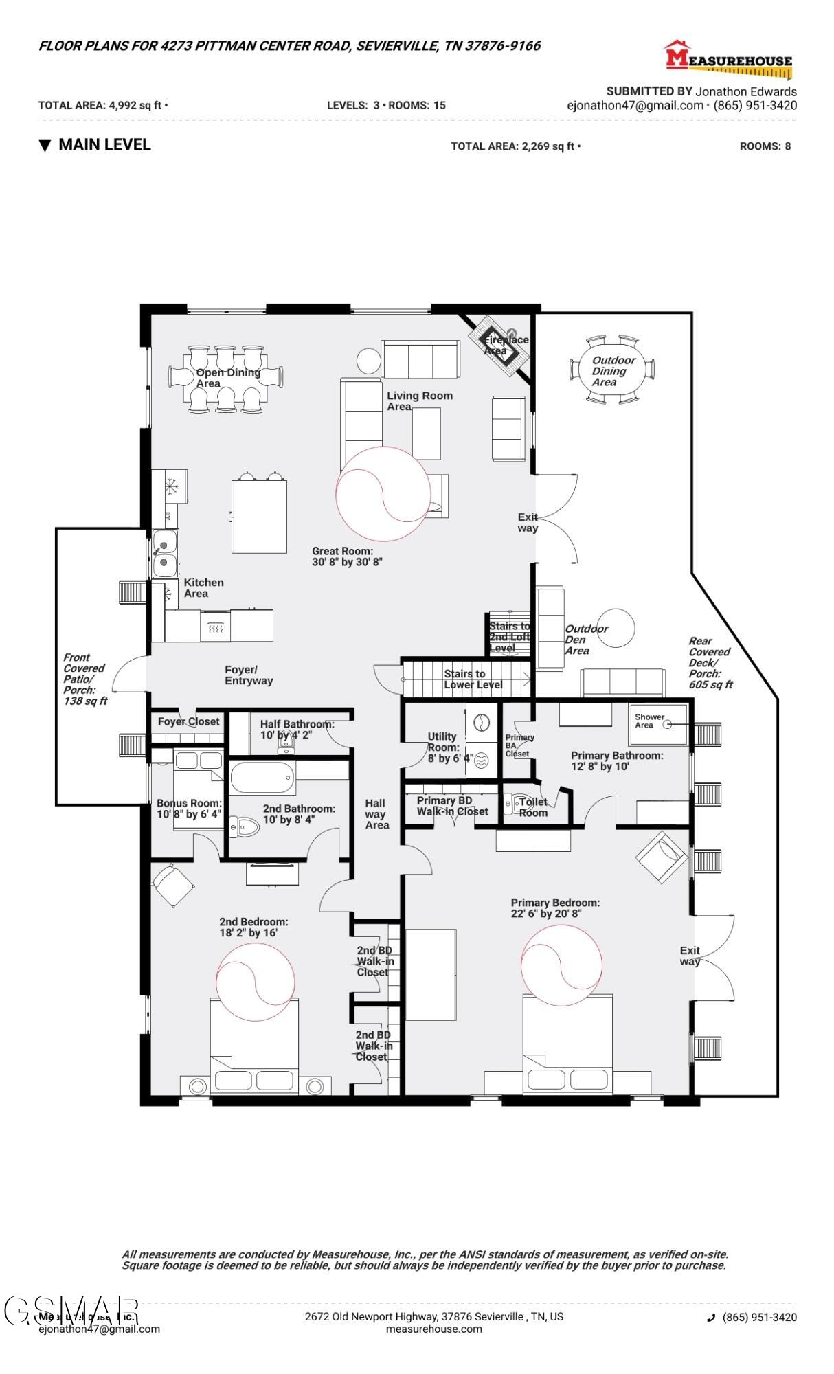 Sevierville, Tennessee, 37876, United States, 3 Bedrooms Bedrooms, ,5 BathroomsBathrooms,Residential,For Sale,1978747
