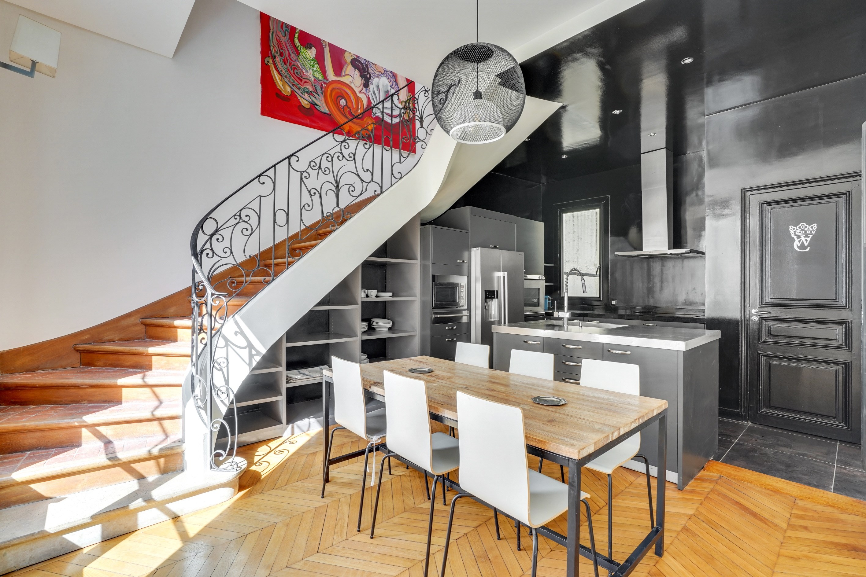  Paris 8 - Family duplex and quiet reception close to the Parc Monceau - 物件實景
