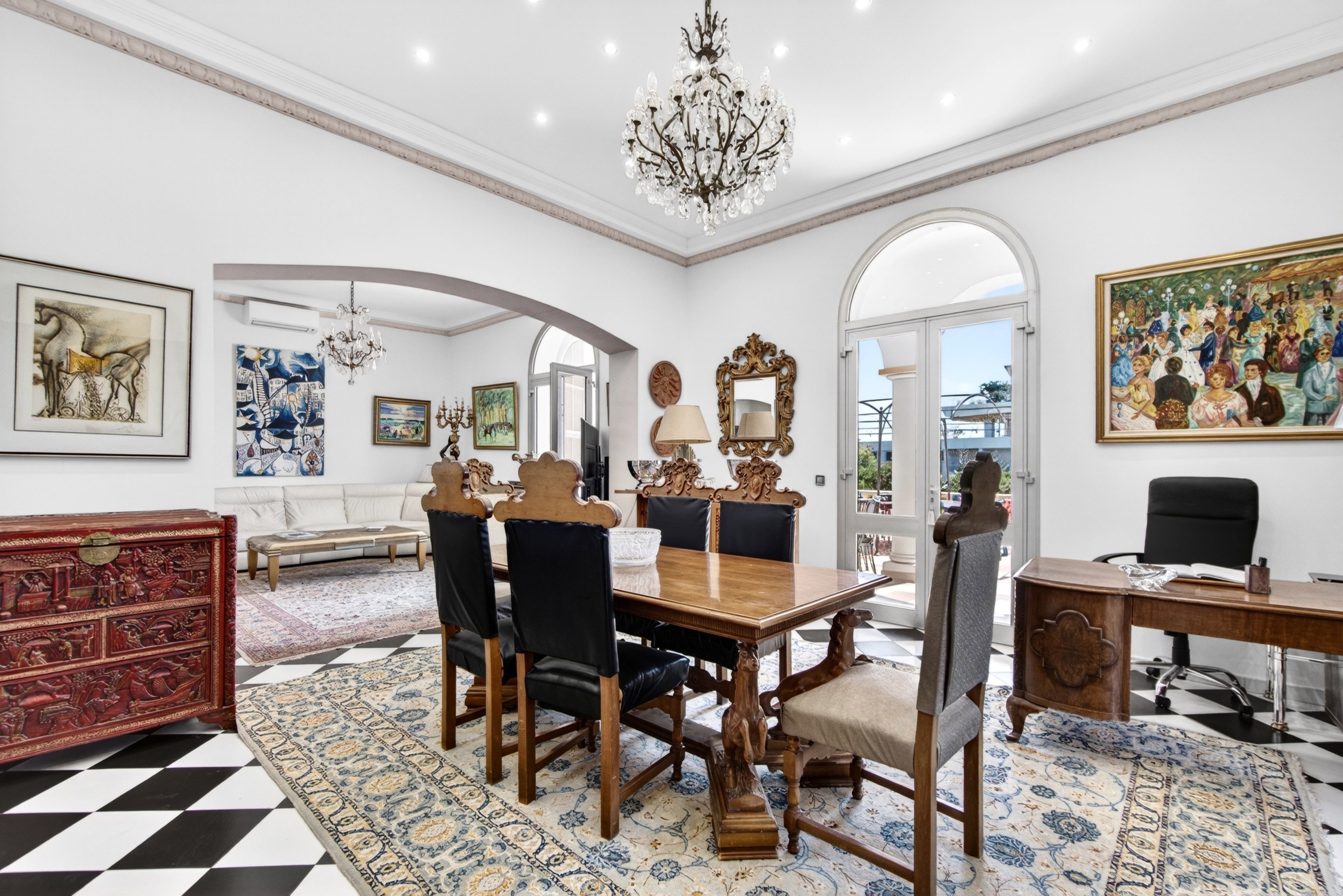  Cannes Croix des Gardes sea view villa with pool and flat landscaped grounds - 物件實景