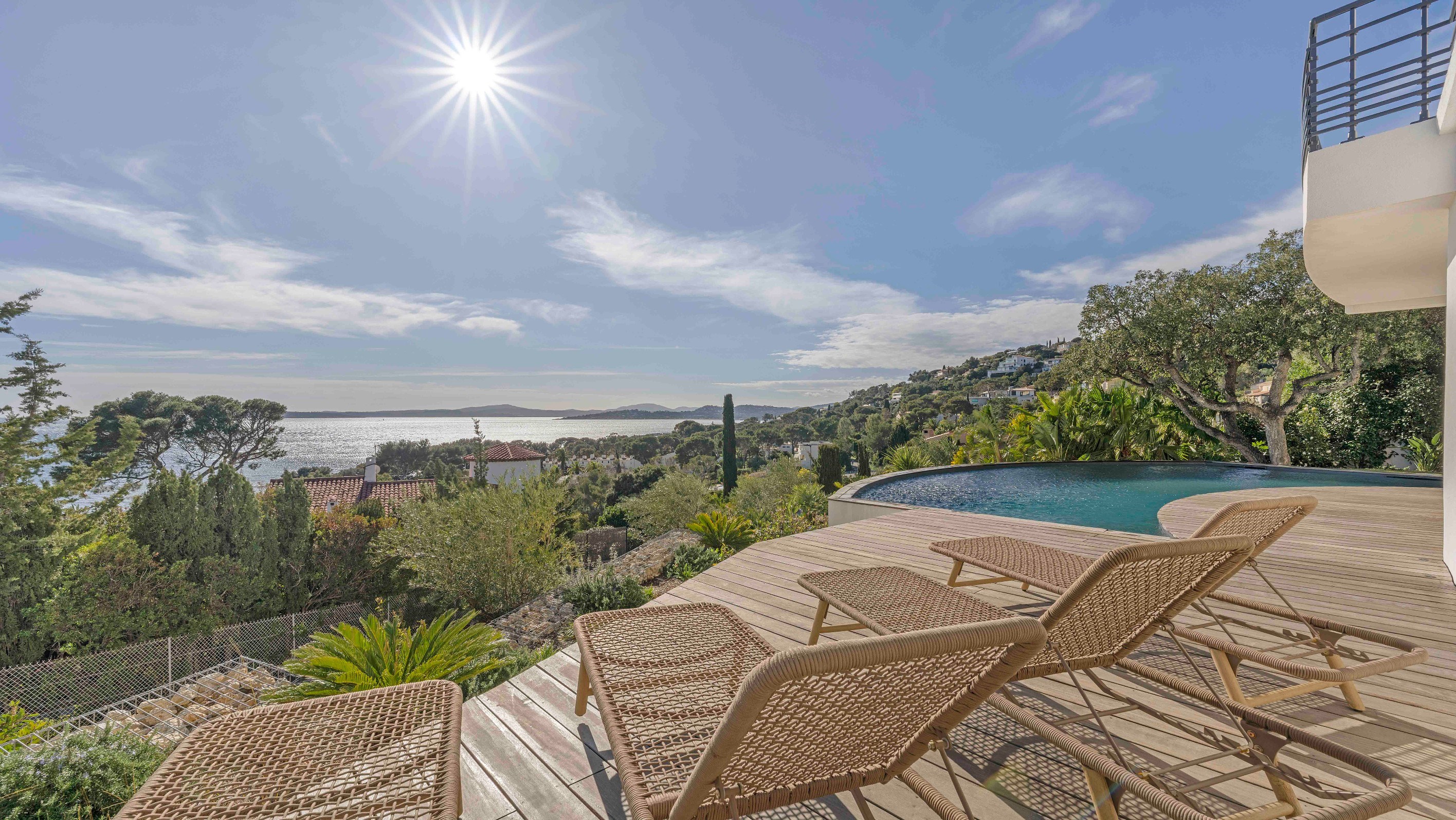  Luxury sea view villa in Les Issambres with heated pool view on Saint-Tropez - 物件實景