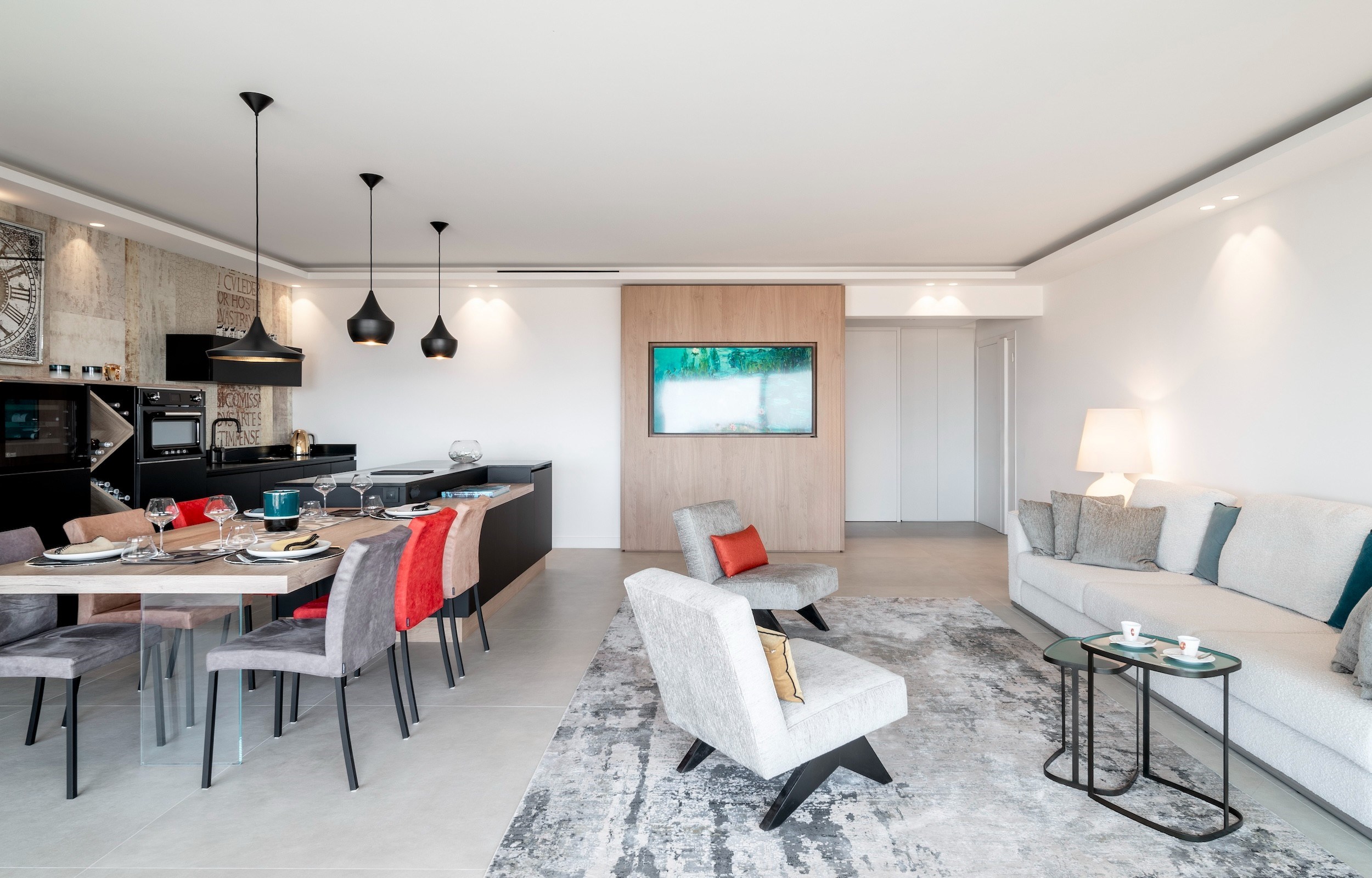  Sole agent: Renovated 3-room penthouse with sea view in Cannes Montfleury. - 物件實景
