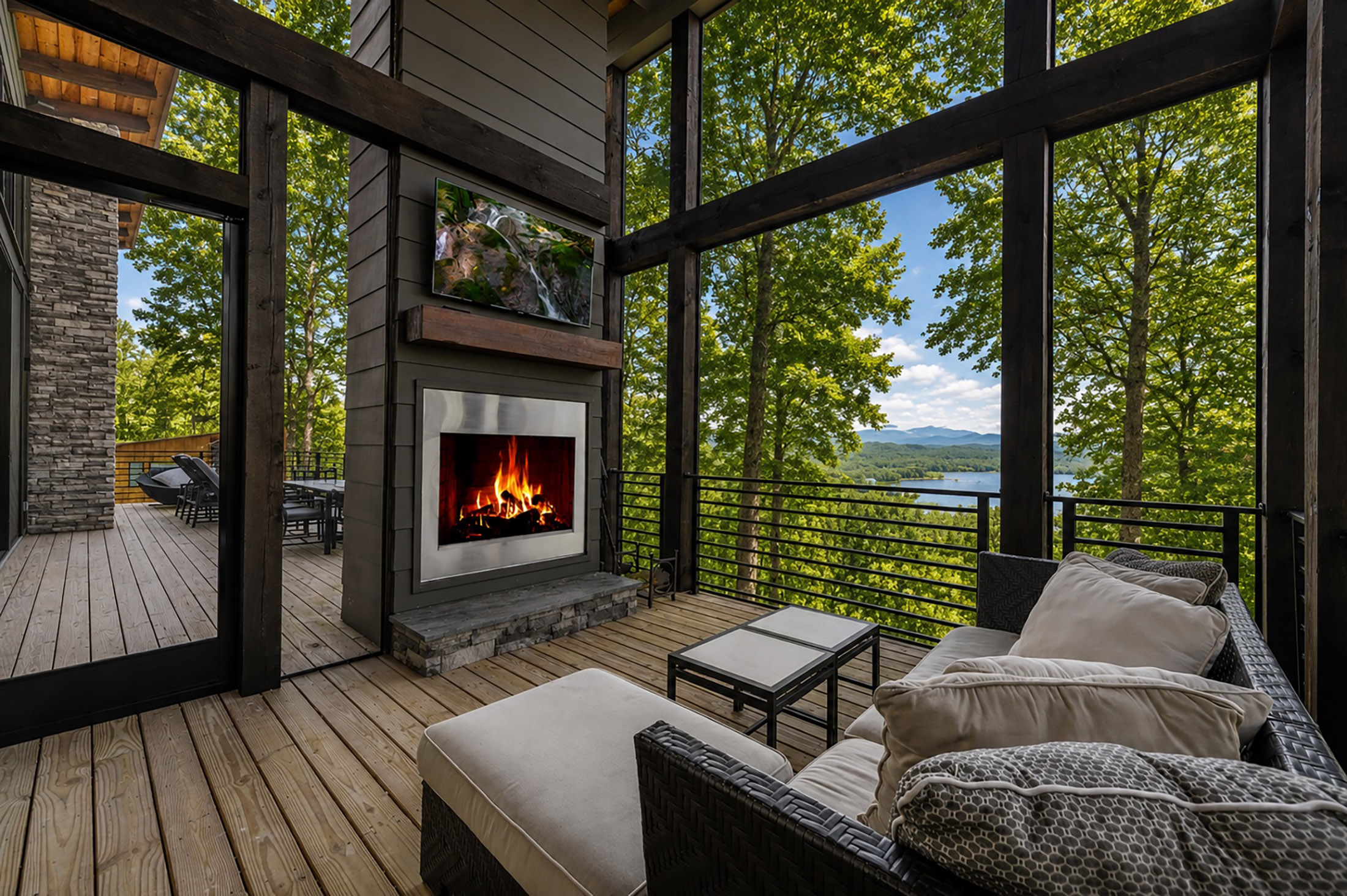  Contemporary Architectural Estate Overlooking Blue Ridge Lake - 物件實景